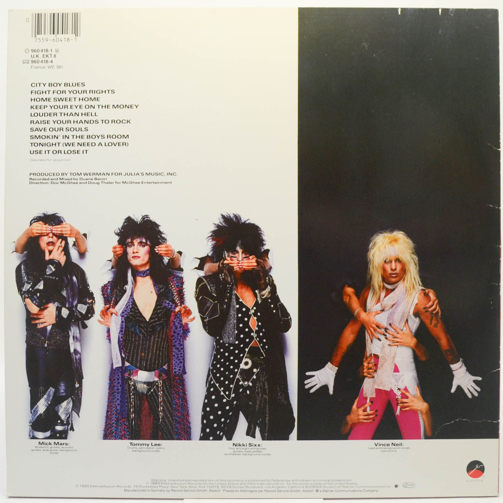 Mötley Crüe — Theatre Of Pain, 1985