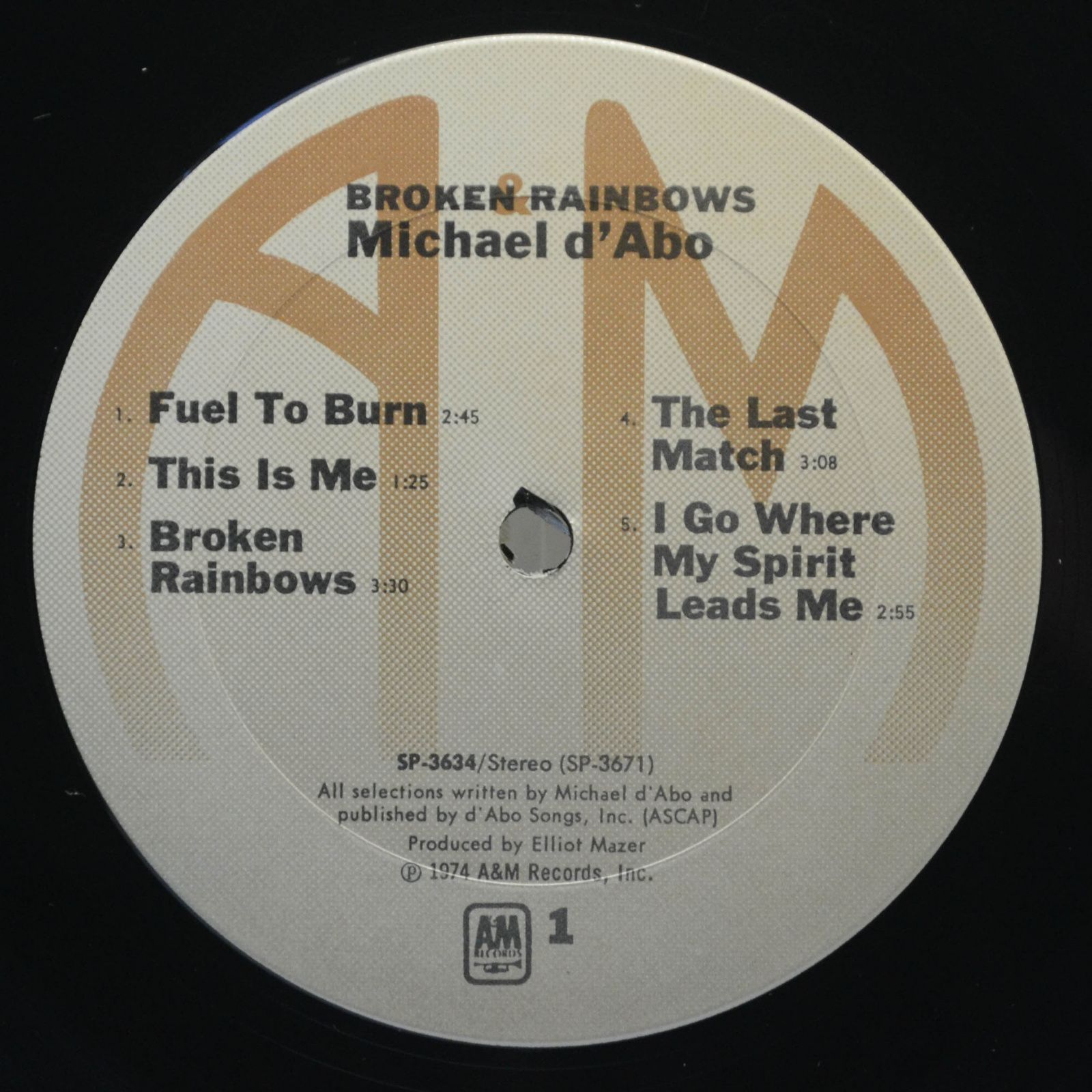 Michael D'Abo — Broken Rainbows, 1974