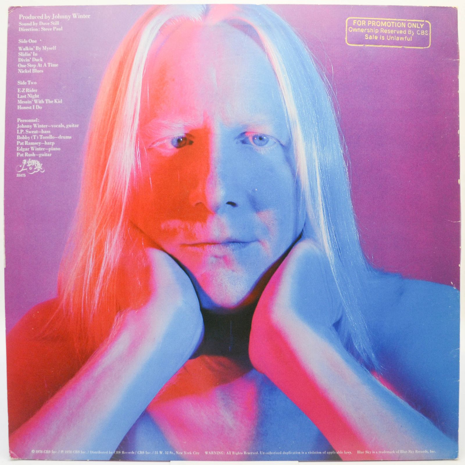 Johnny Winter — White, Hot & Blue, 1978