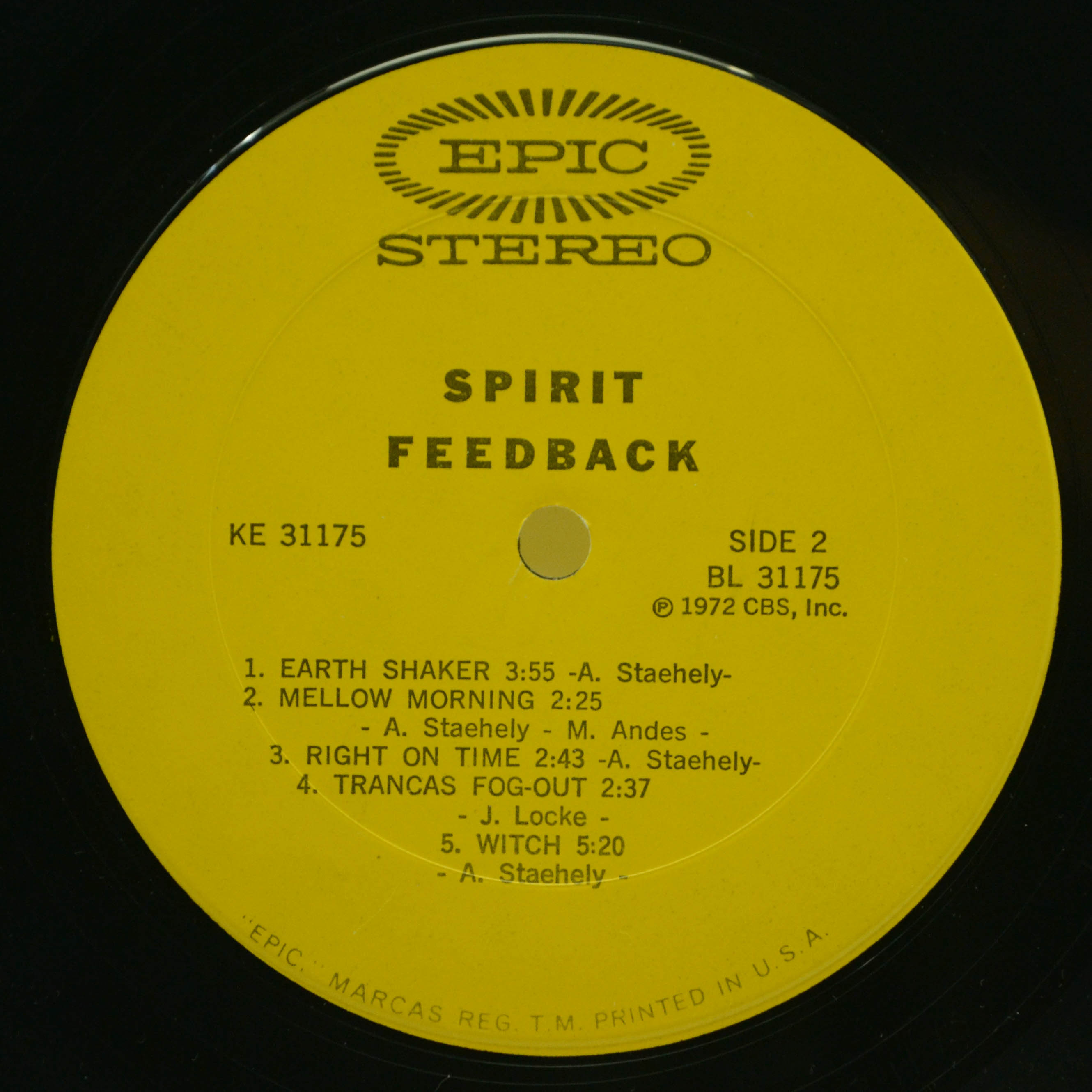 Spirit — Feedback (1-st, USA), 1972