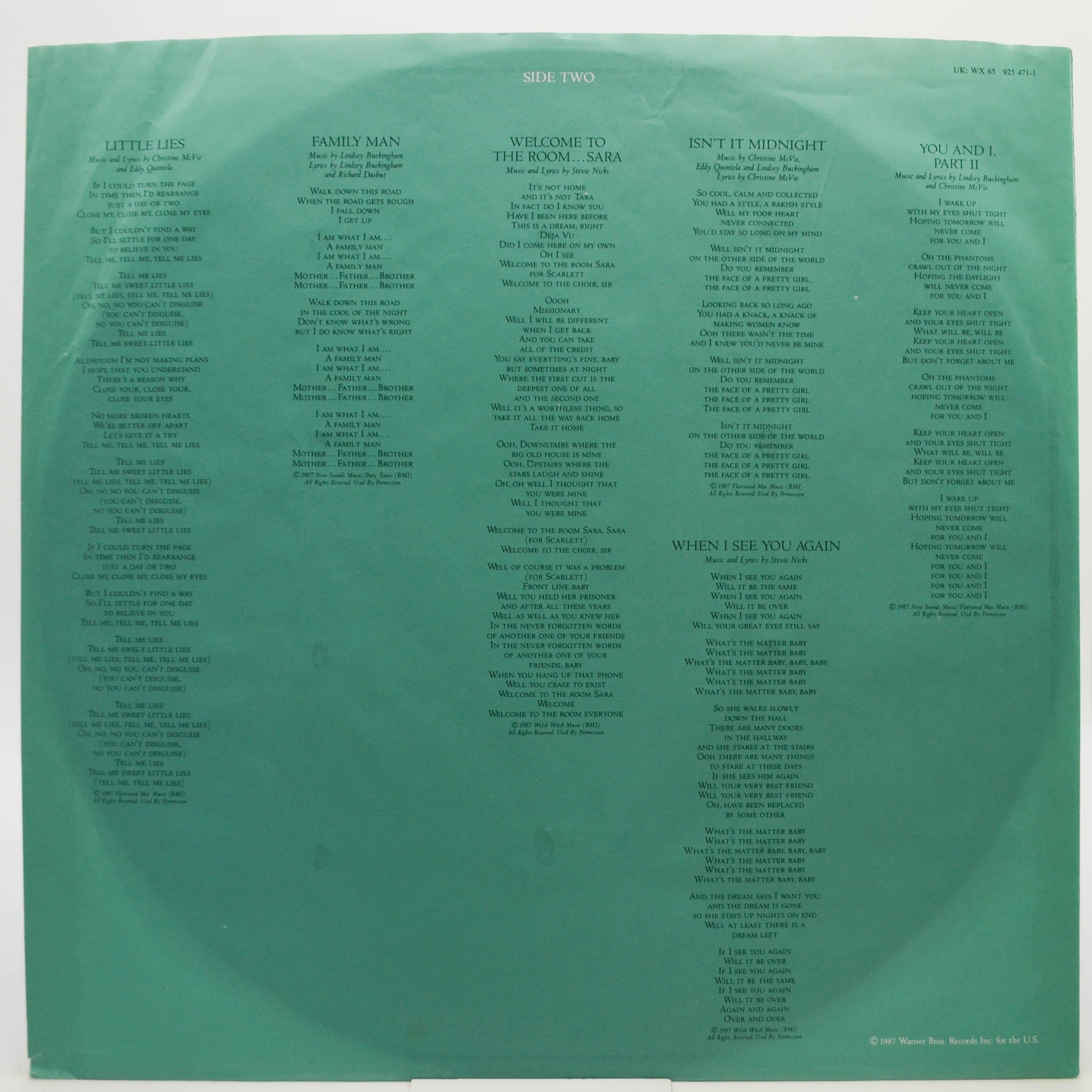 Fleetwood Mac — Tango In The Night, 1987