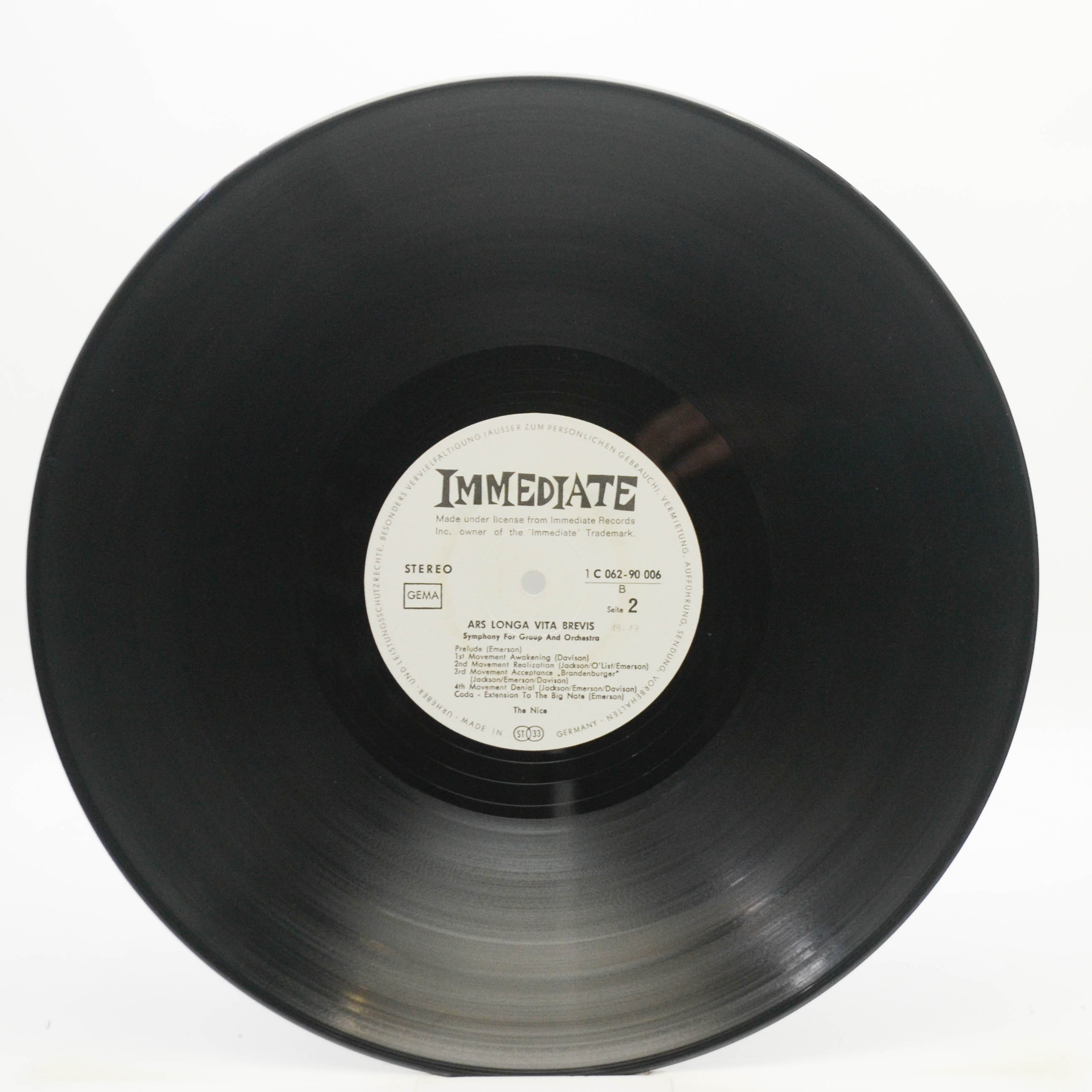 Nice — Ars Longa Vita Brevis, 1969