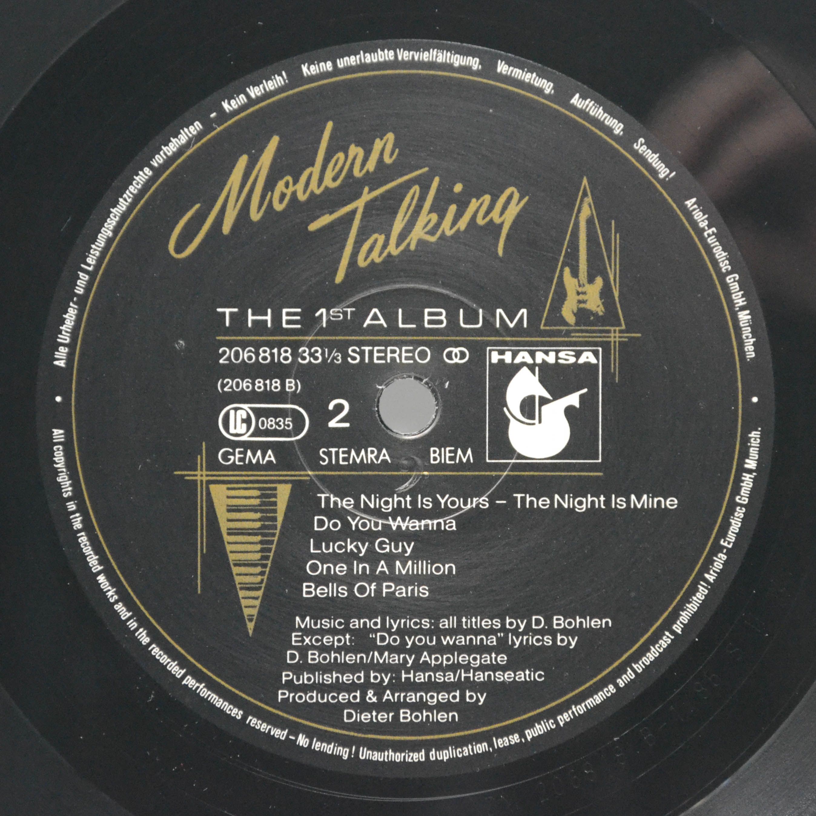 Modern Talking — The 1st Album, 1985