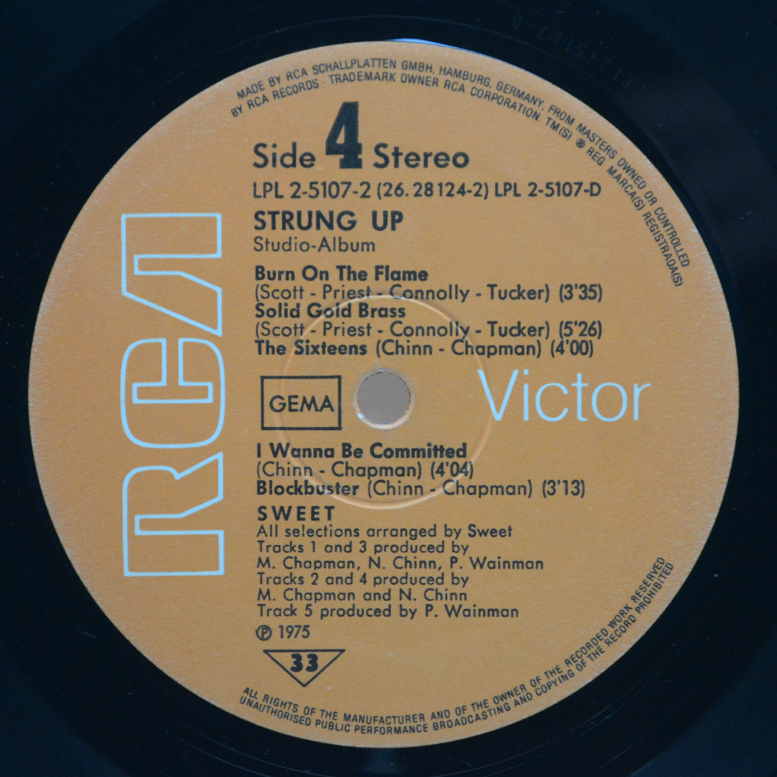 Sweet — Strung Up (2LP), 1975