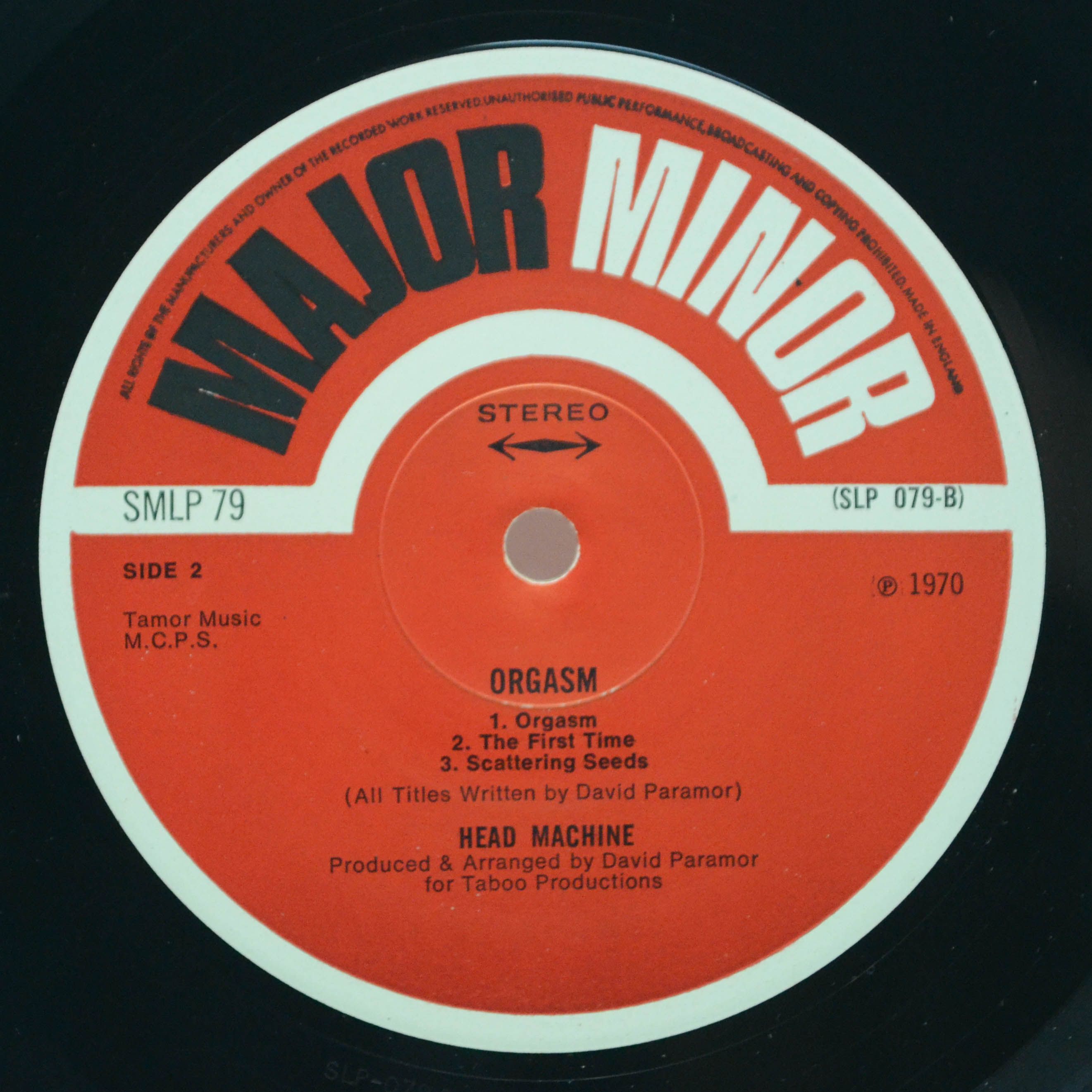 Head Machine — Orgasm (1-st, UK), 1970