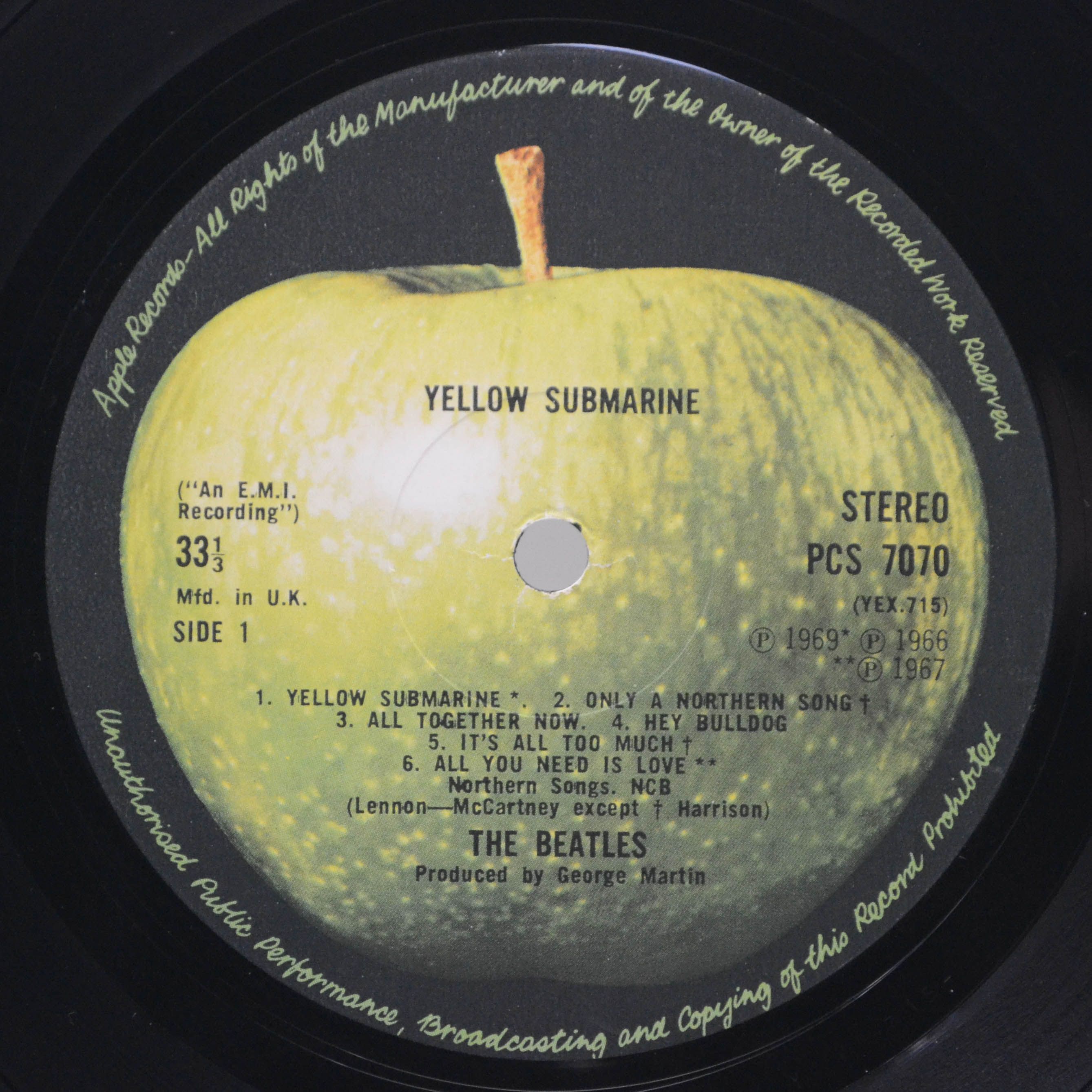 Beatles — Yellow Submarine (UK), 1968