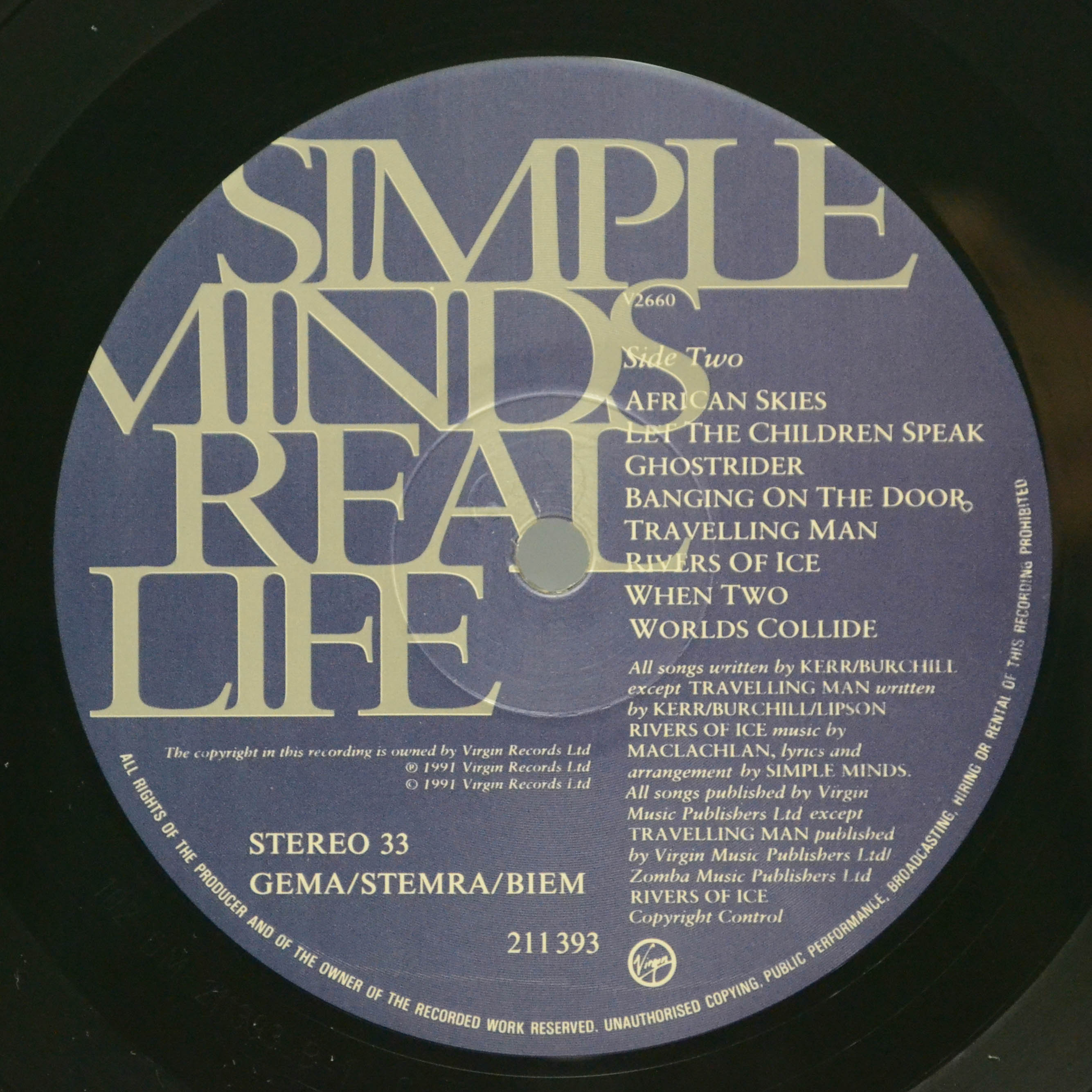 Simple Minds — Real Life, 1991