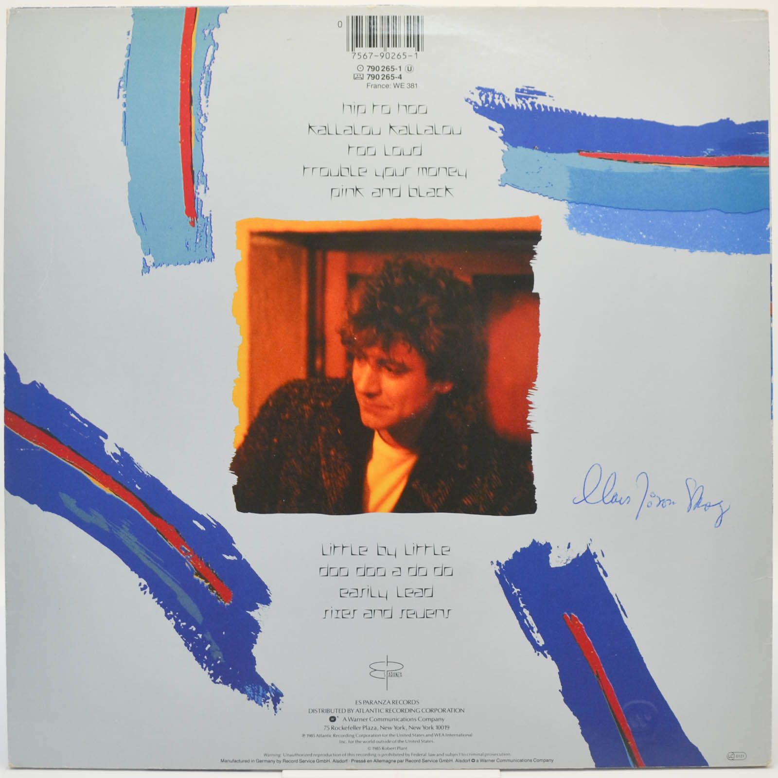 Robert Plant — Shaken 'N' Stirred (USA), 1985