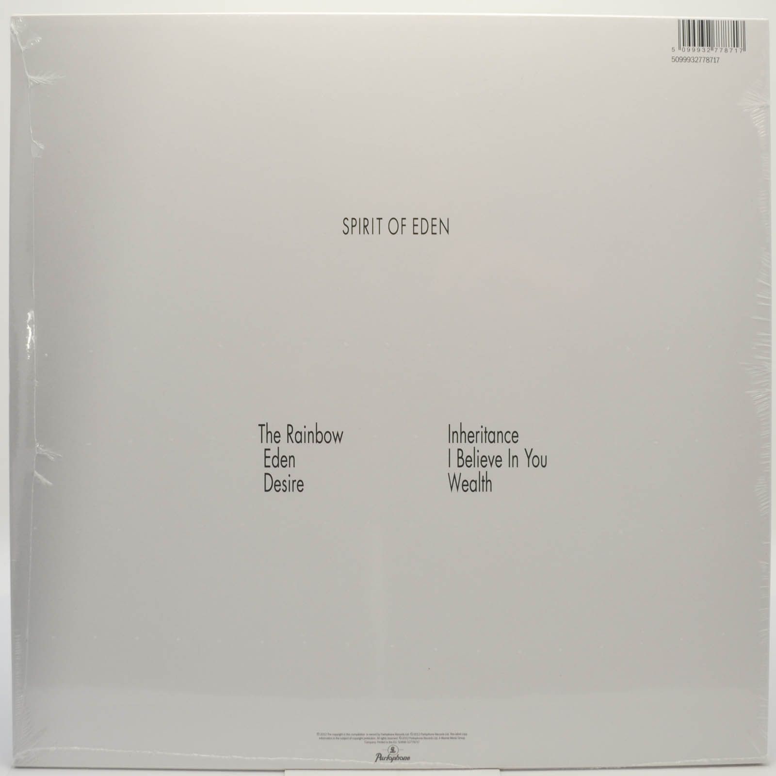 Talk Talk — Spirit Of Eden (LP+DVD), 1988