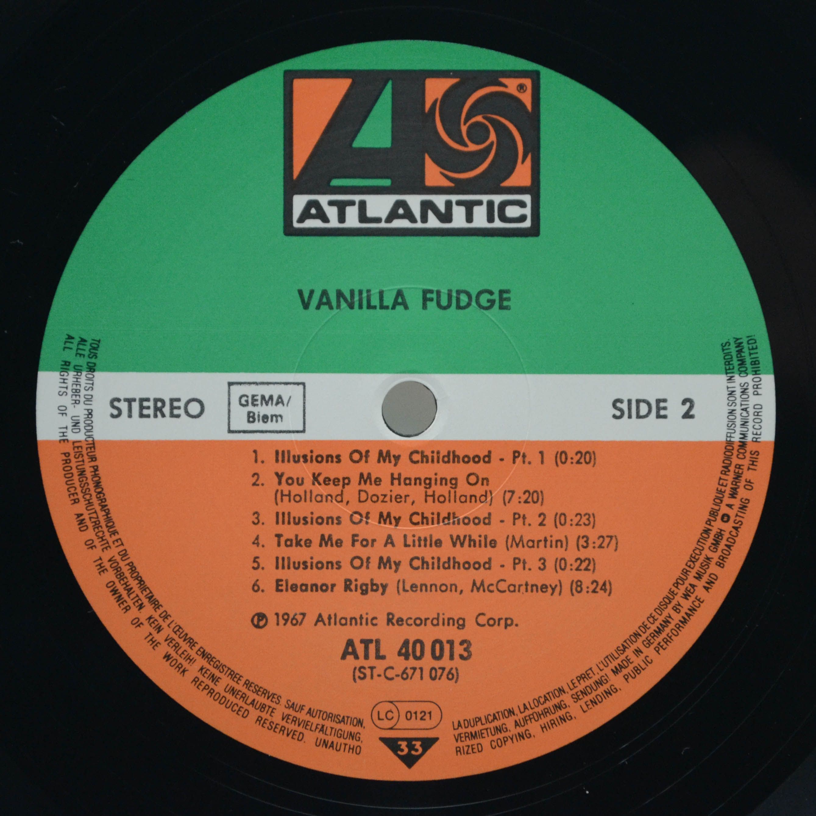 Vanilla Fudge — Vanilla Fudge, 1967