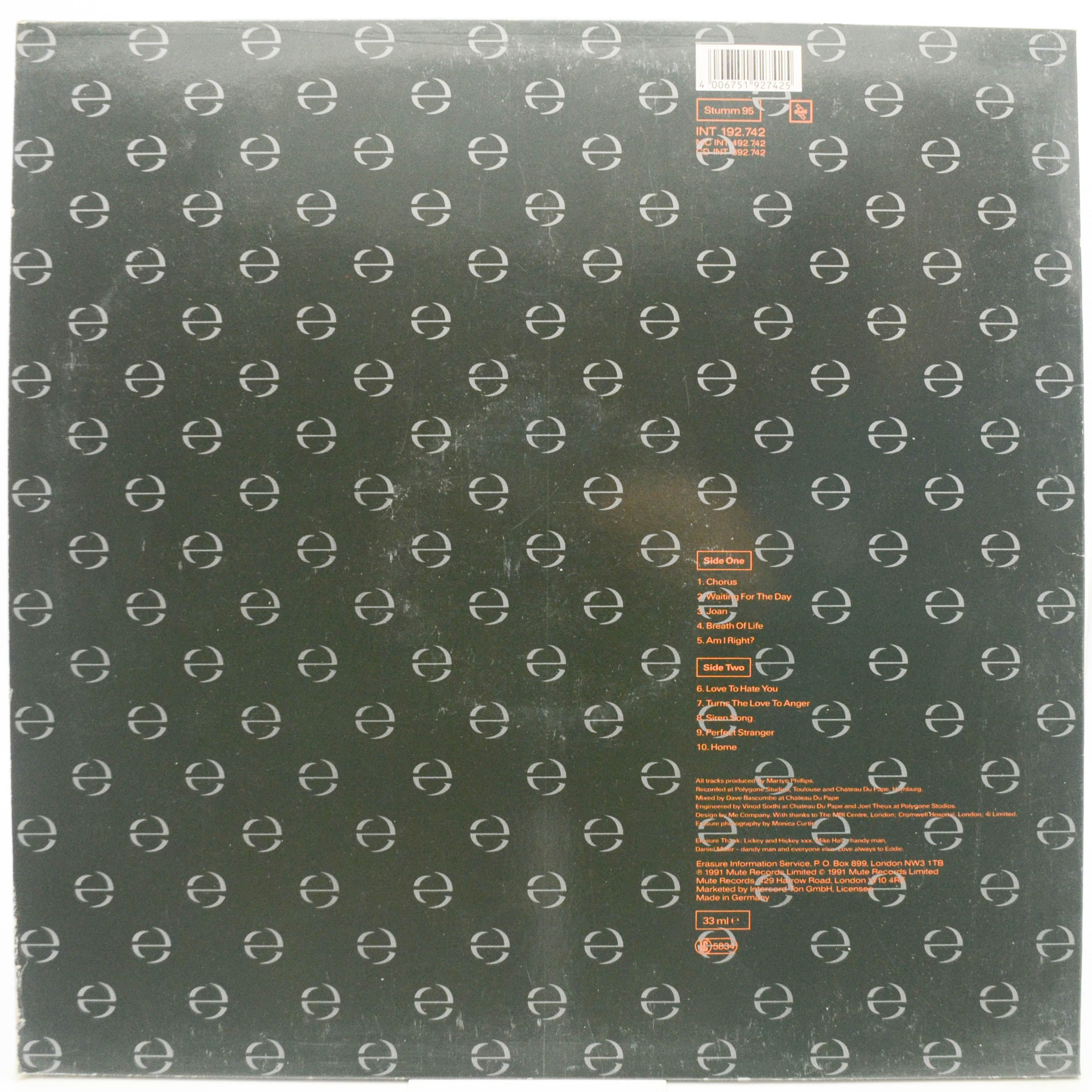 Erasure — Chorus, 1991