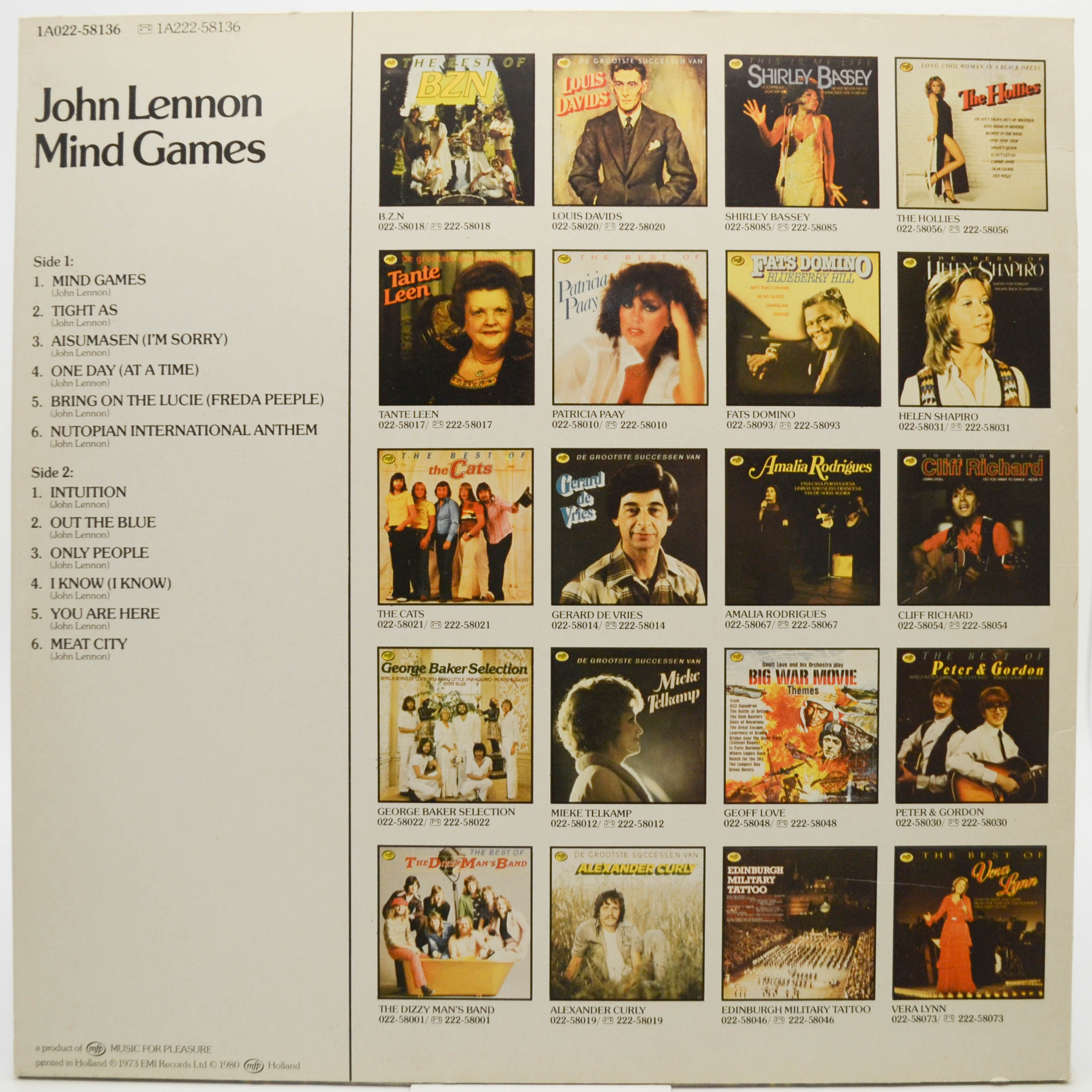 John Lennon — Mind Games, 1980