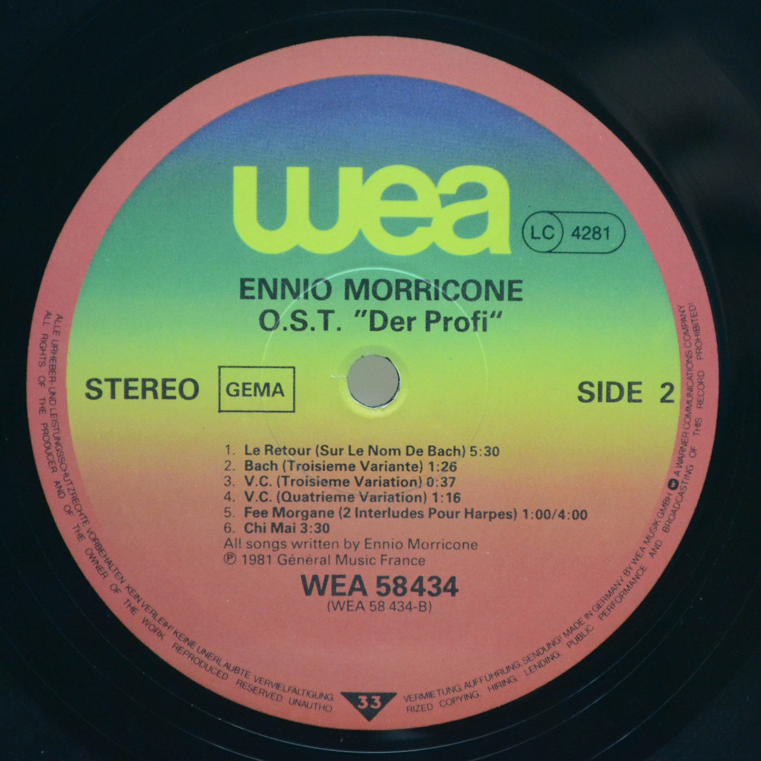 Ennio Morricone — Der Profi, 1981