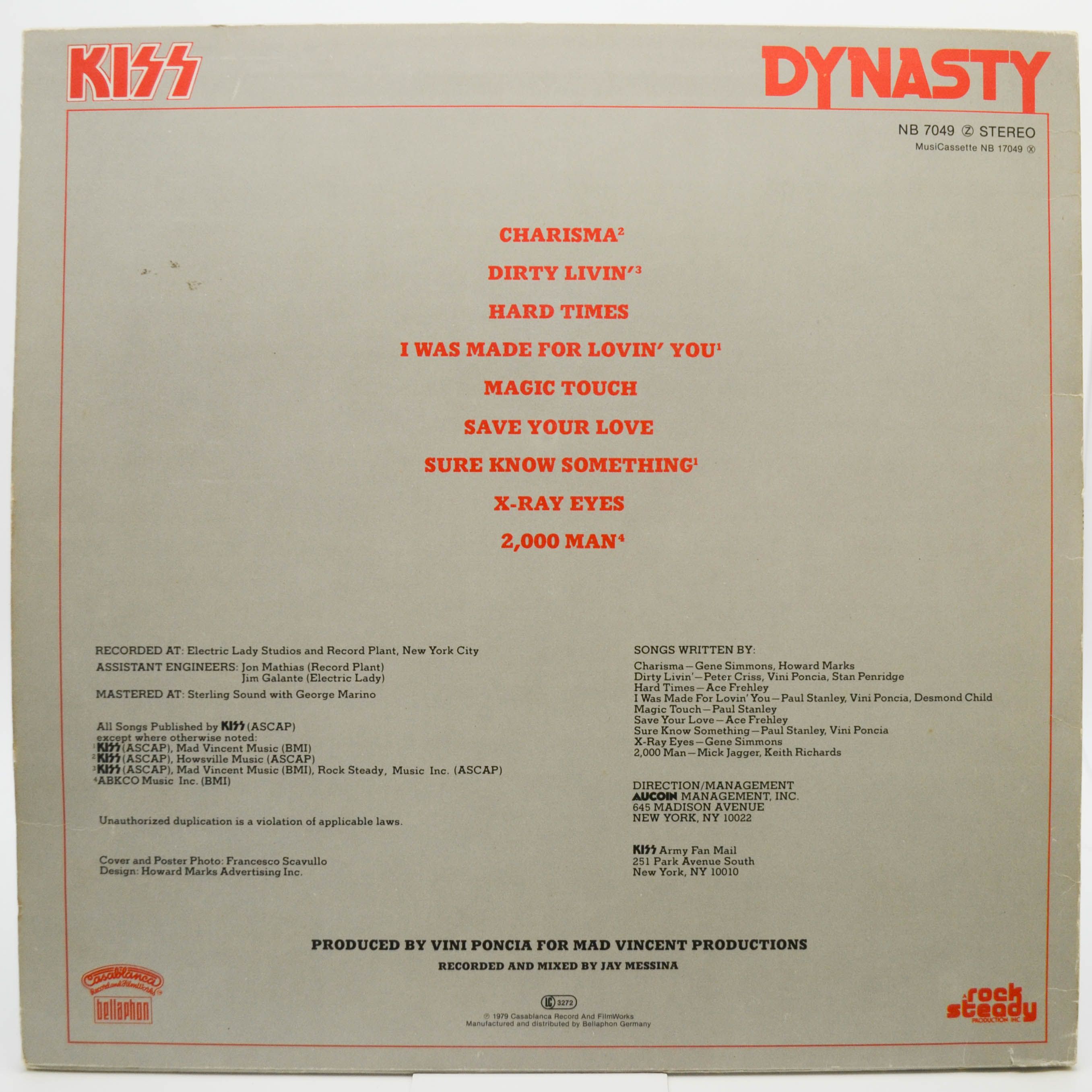 Kiss — Dynasty, 1979