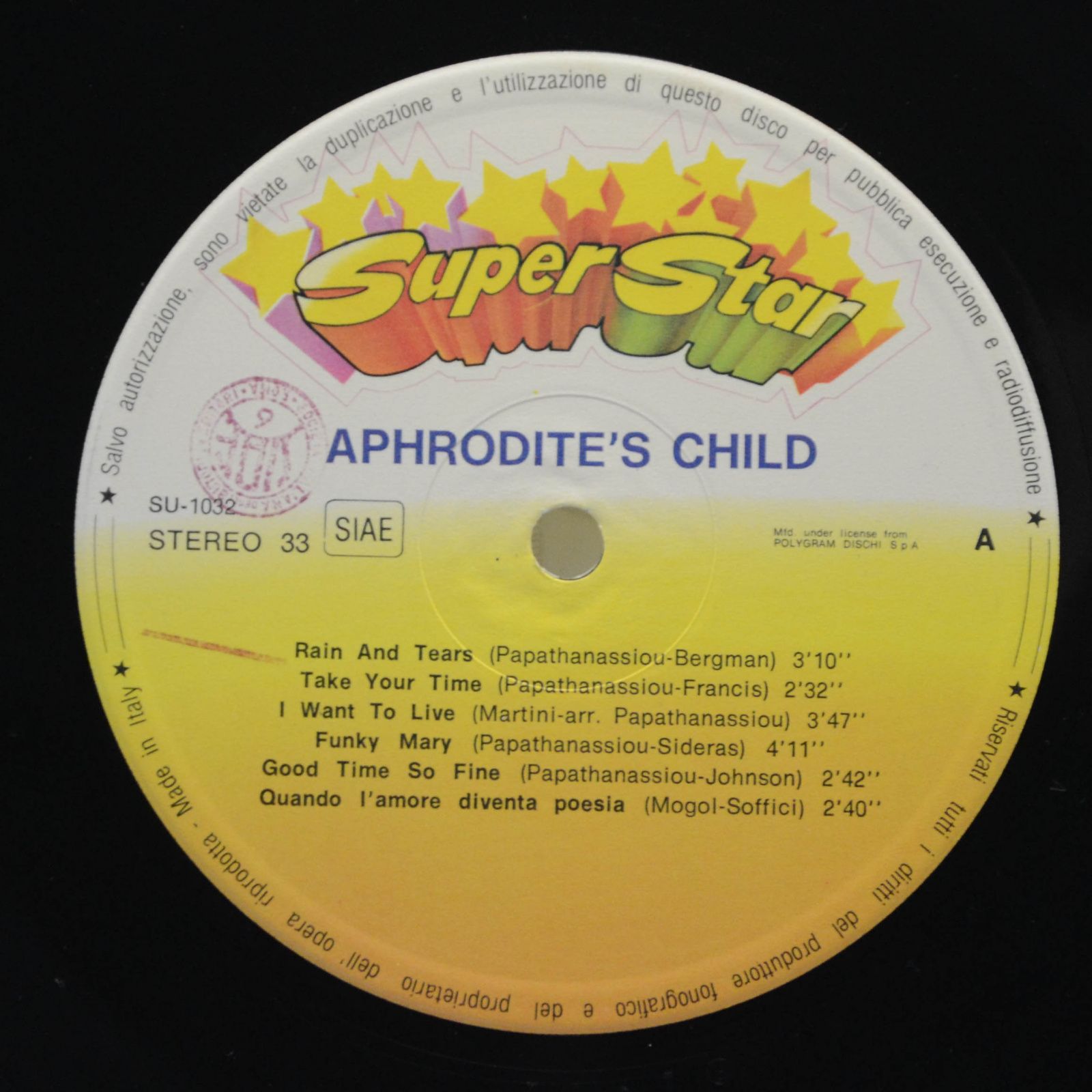 Aphrodite's Child — Aphrodite's Child (booklet), 1982