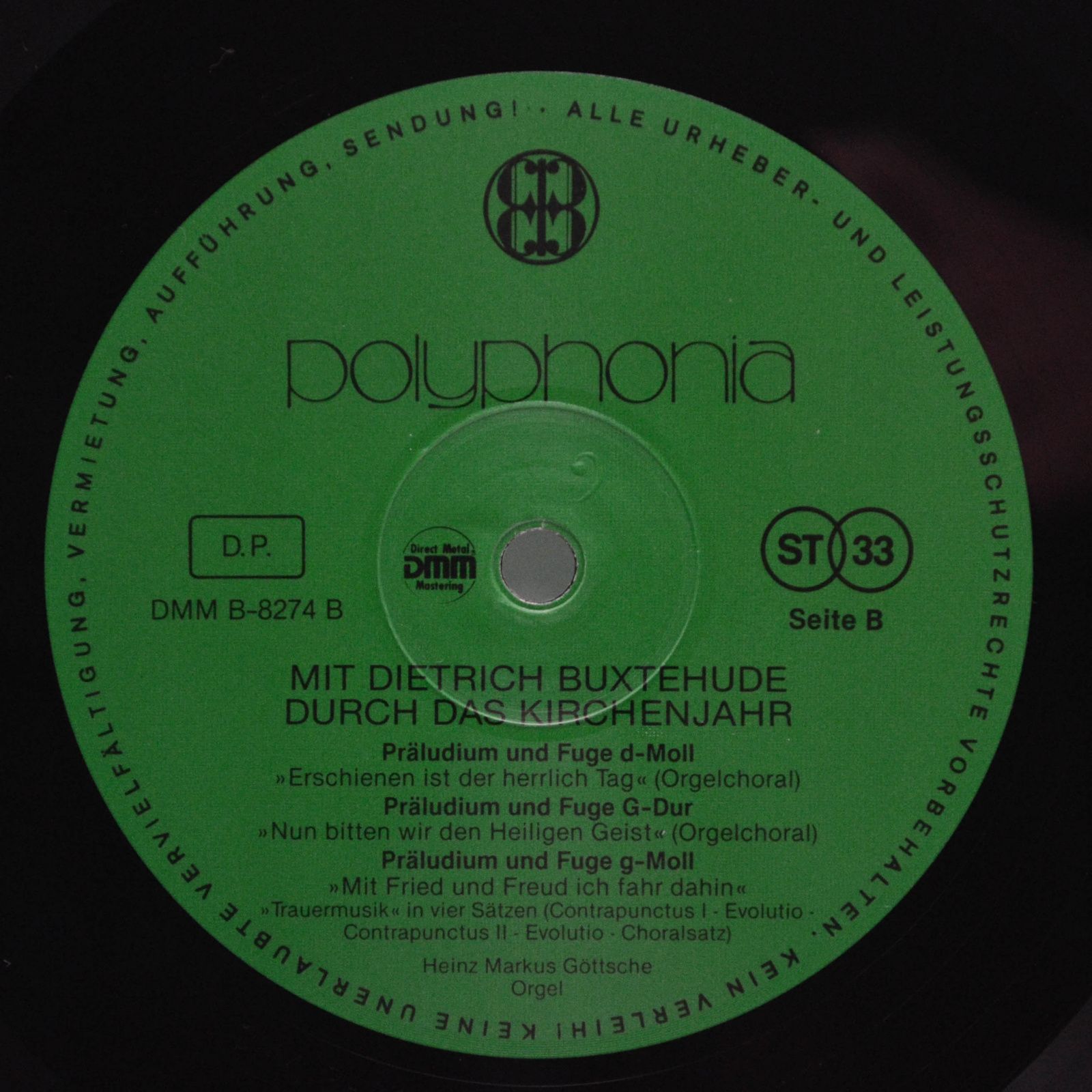 Mit Dietrich Buxtehude — Durch Das Kirchenjahr, 1973