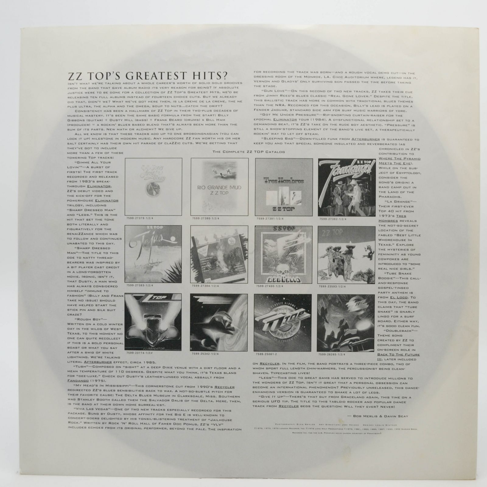 ZZ Top — Greatest Hits, 1992