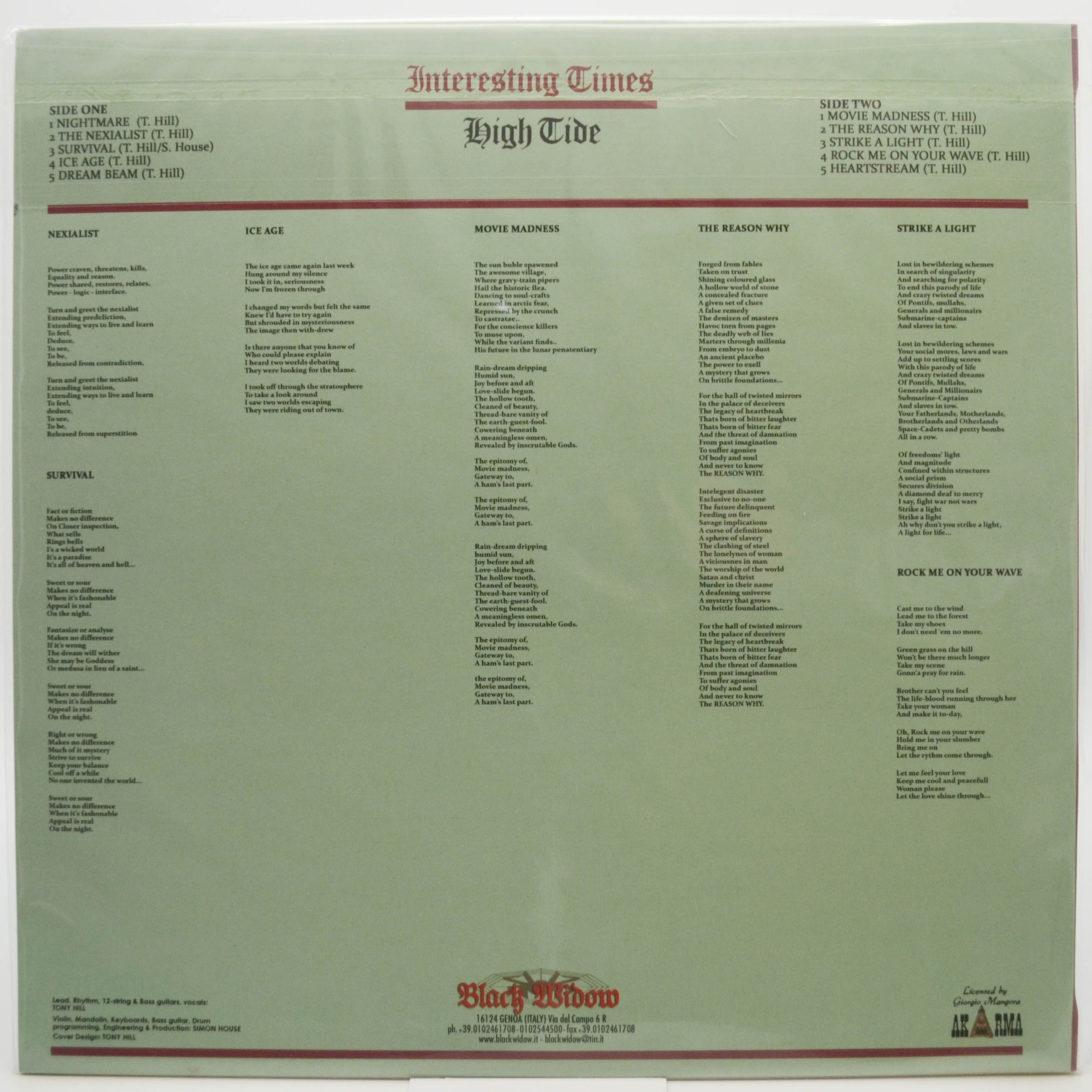 High Tide — Interesting Times, 1986