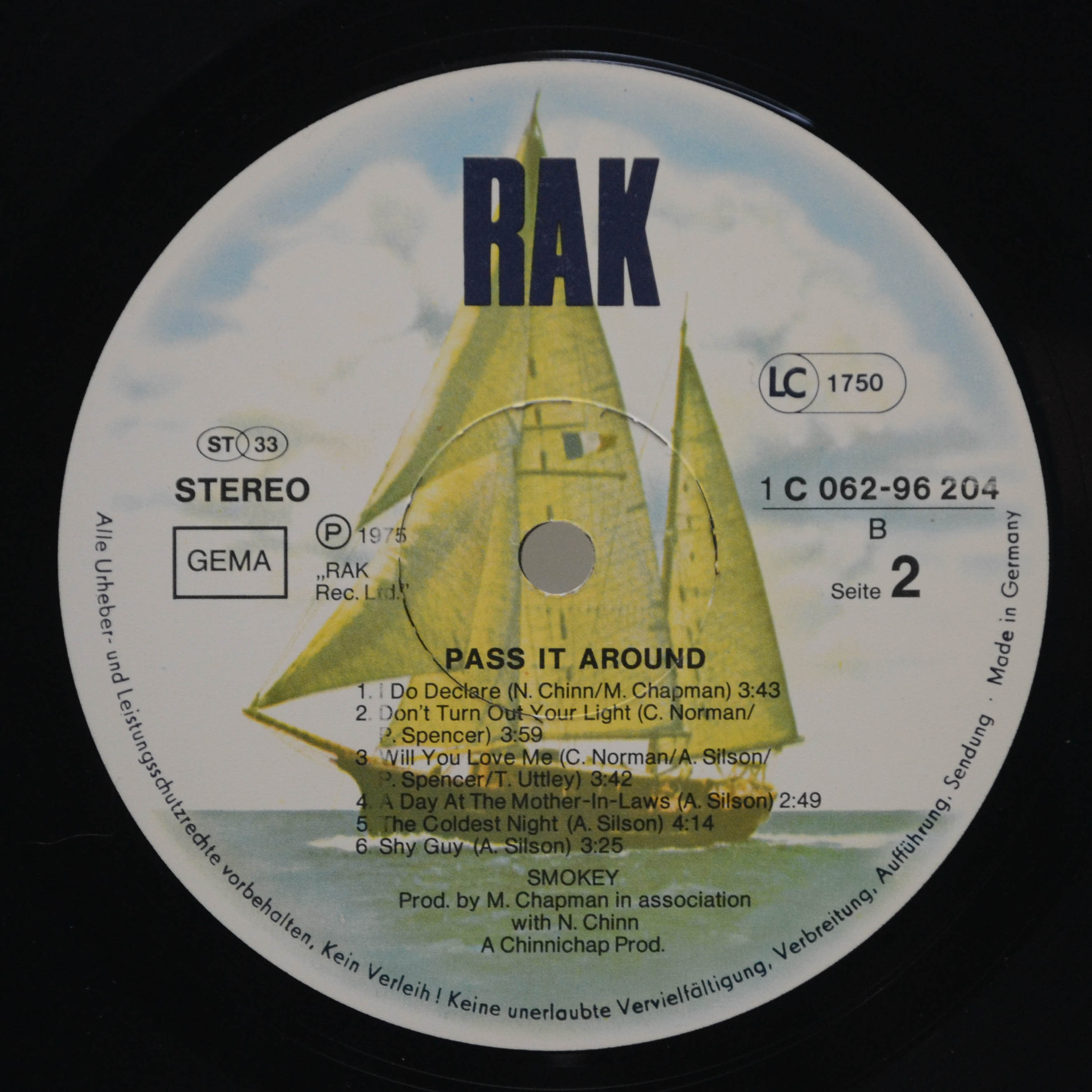 Smokey — Pass It Around, 1975