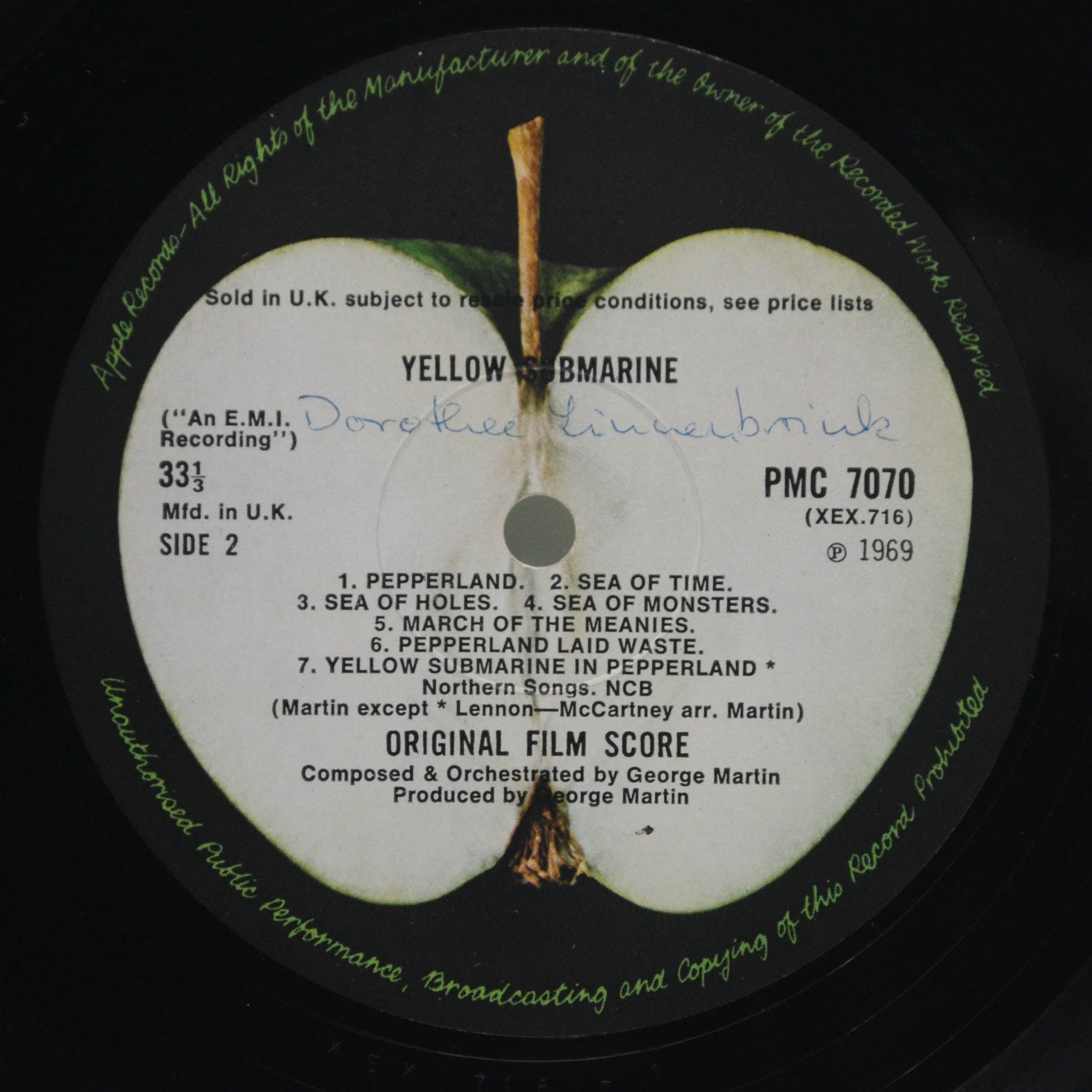Beatles — Yellow Submarine (1-st, UK), 1969