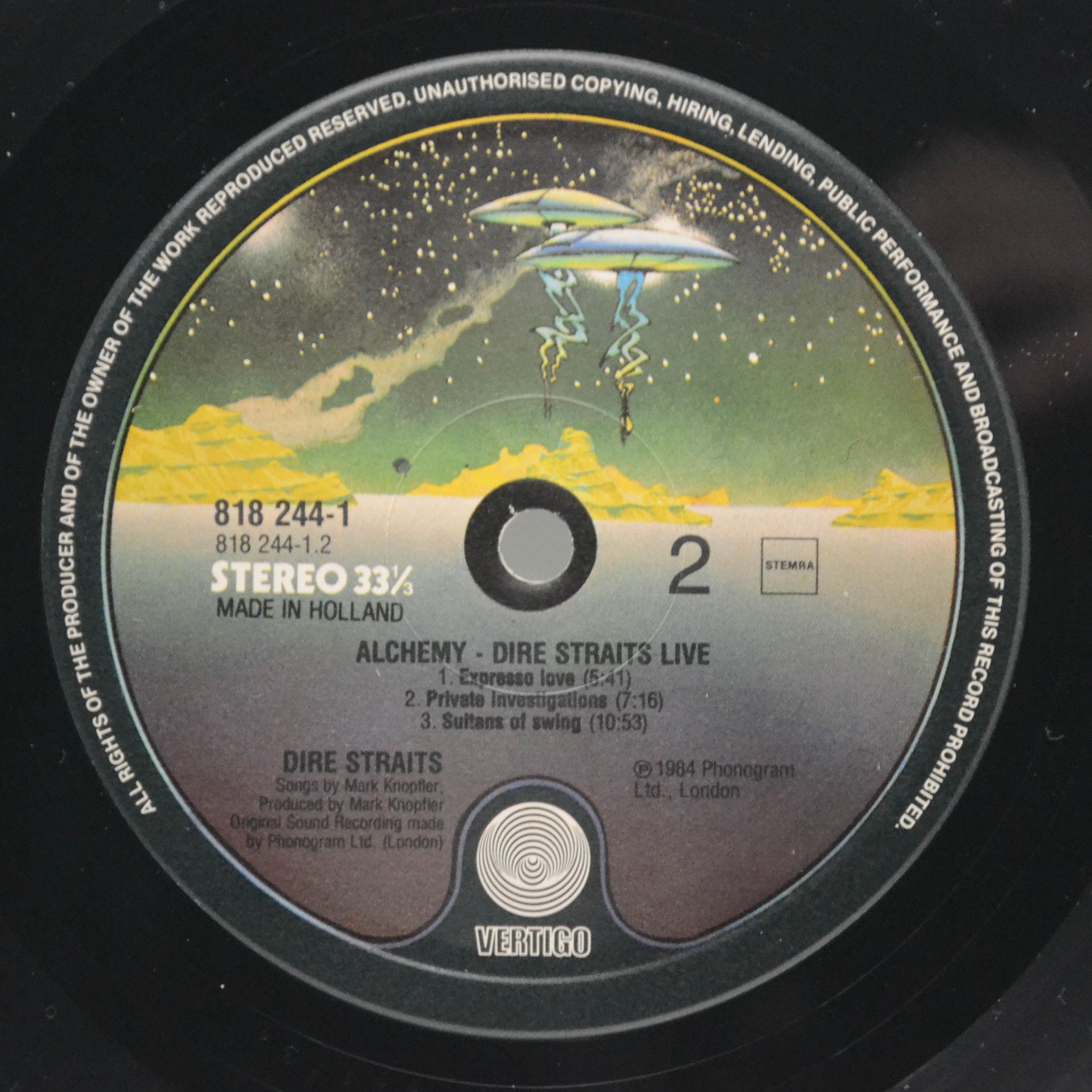 Dire Straits — Alchemy - Dire Straits Live (2LP), 1984