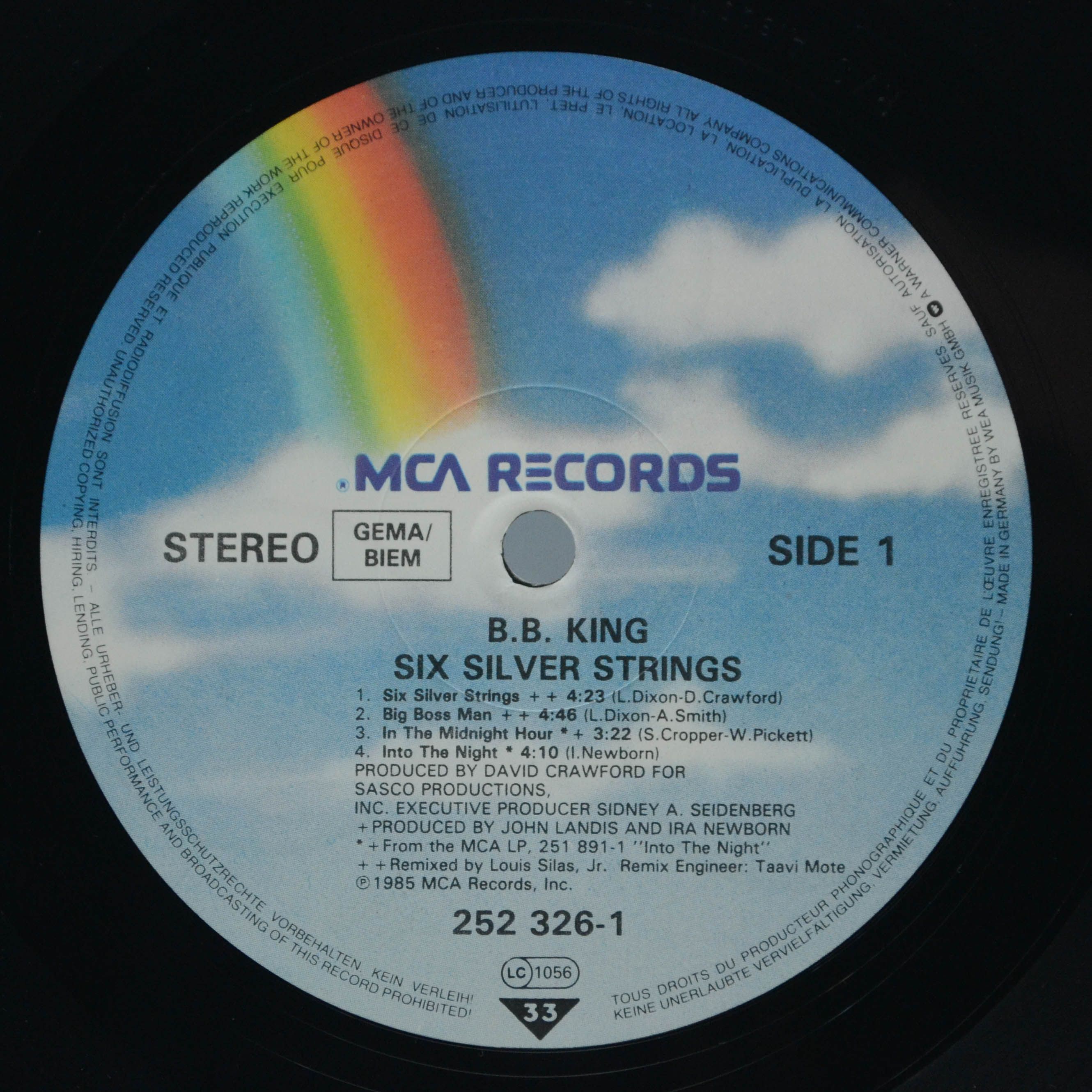 B.B. King — Six Silver Strings, 1985