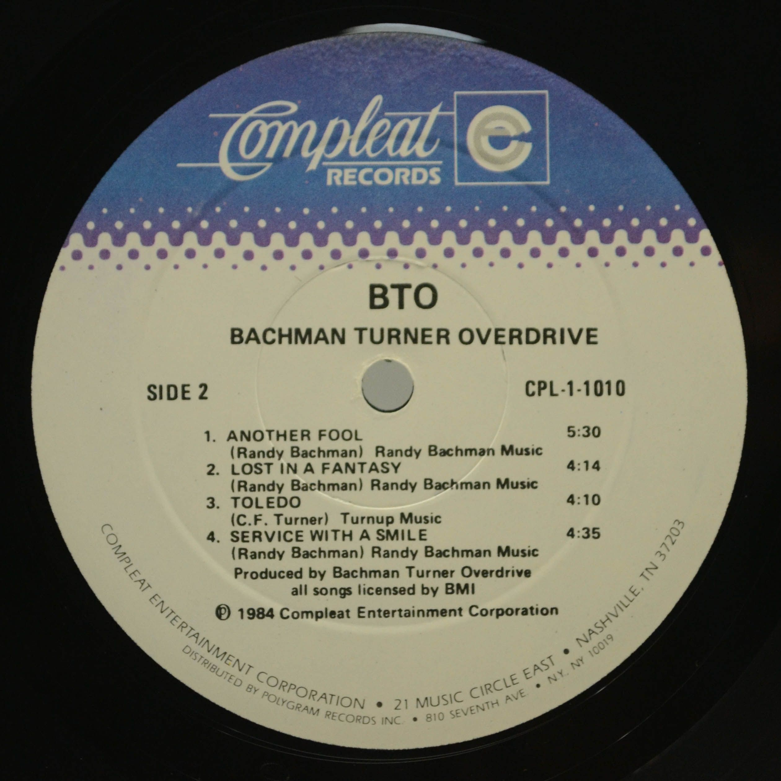 Bachman-Turner Overdrive — BTO (USA), 1984