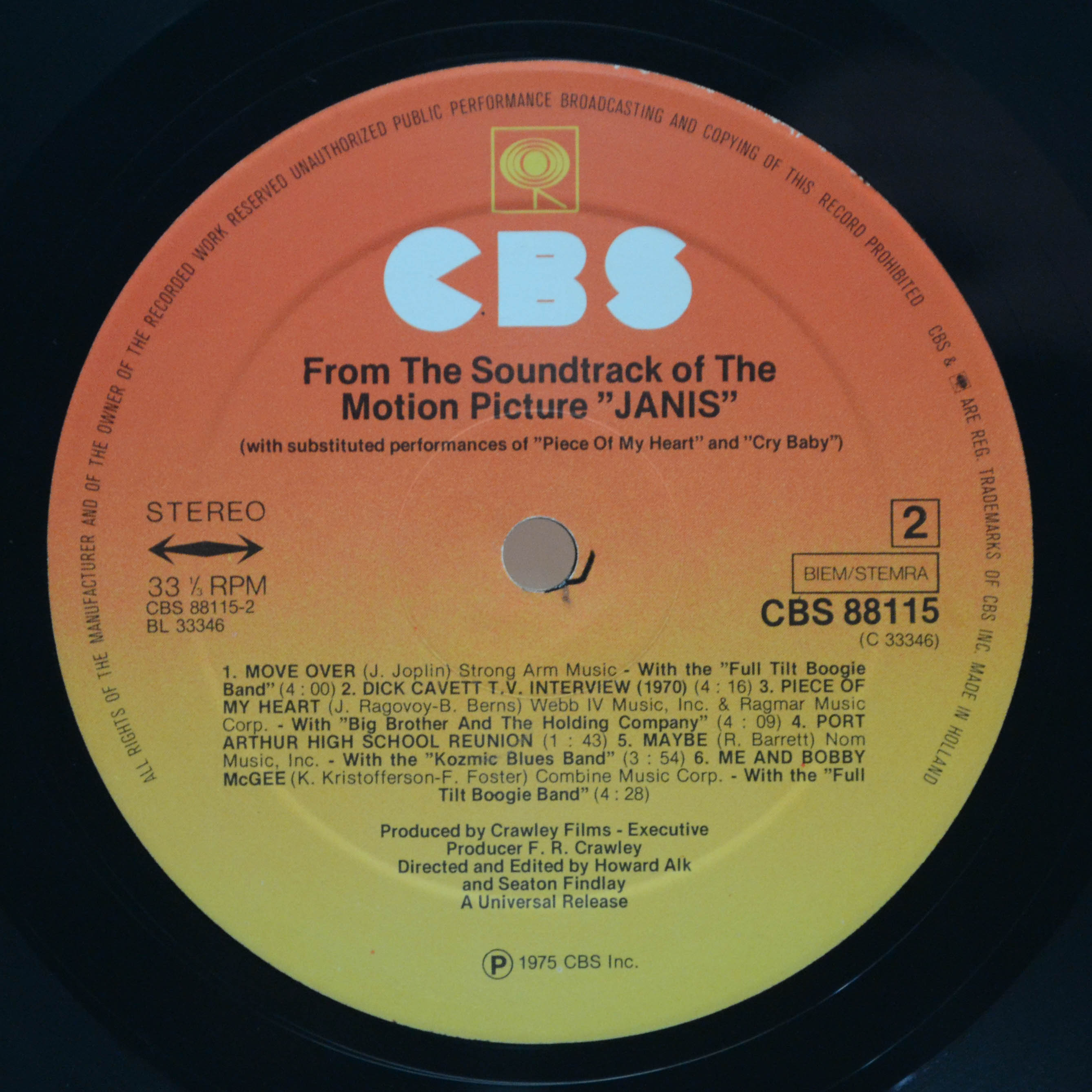 Janis Joplin — Janis (2LP, booklet), 1975