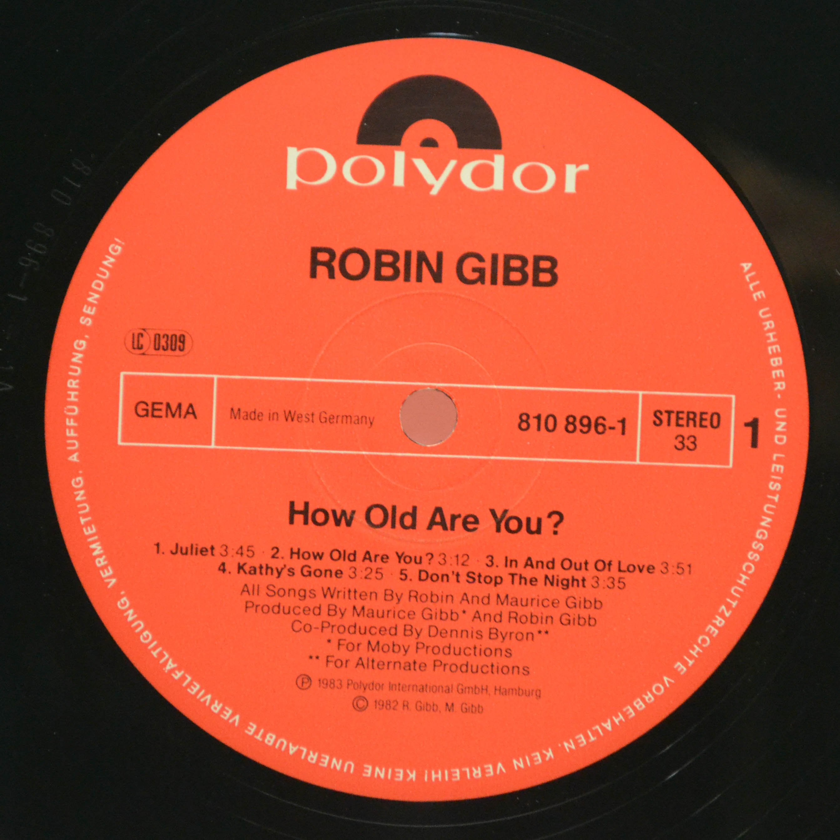 Robin Gibb — How Old Are You?, 1983