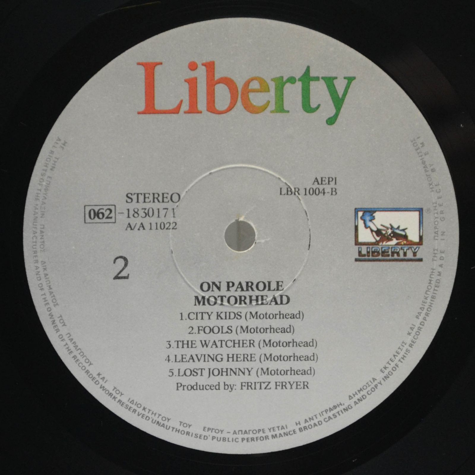 Motörhead — On Parole, 1984