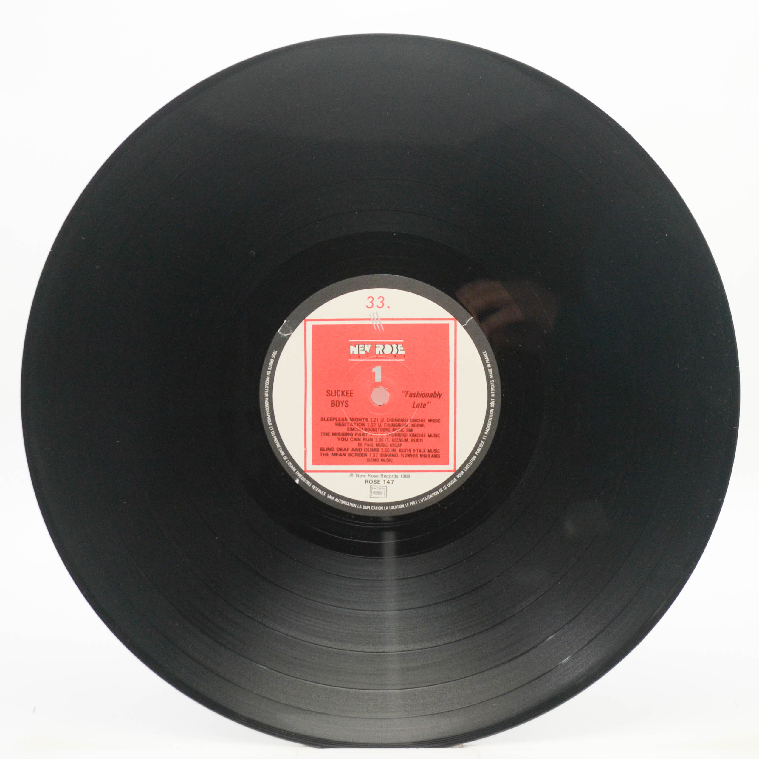 Slickee Boys — Fashionably Late, 1988