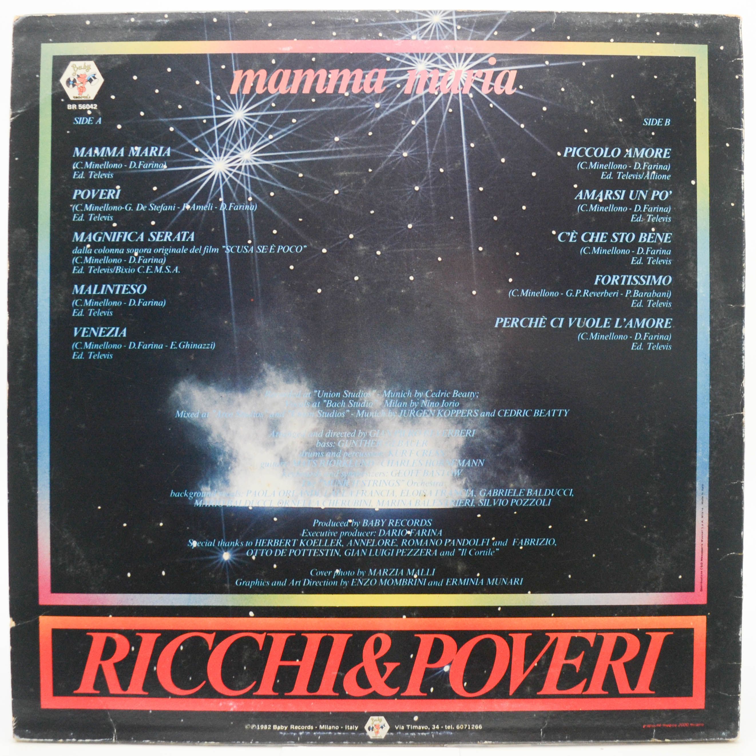 Ricchi & Poveri — Mamma Maria (Italy), 1982