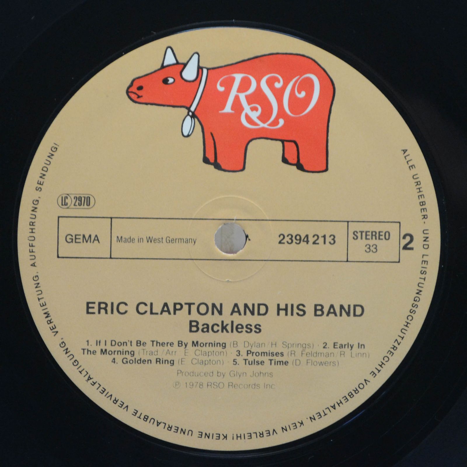 Eric Clapton — Backless, 1978