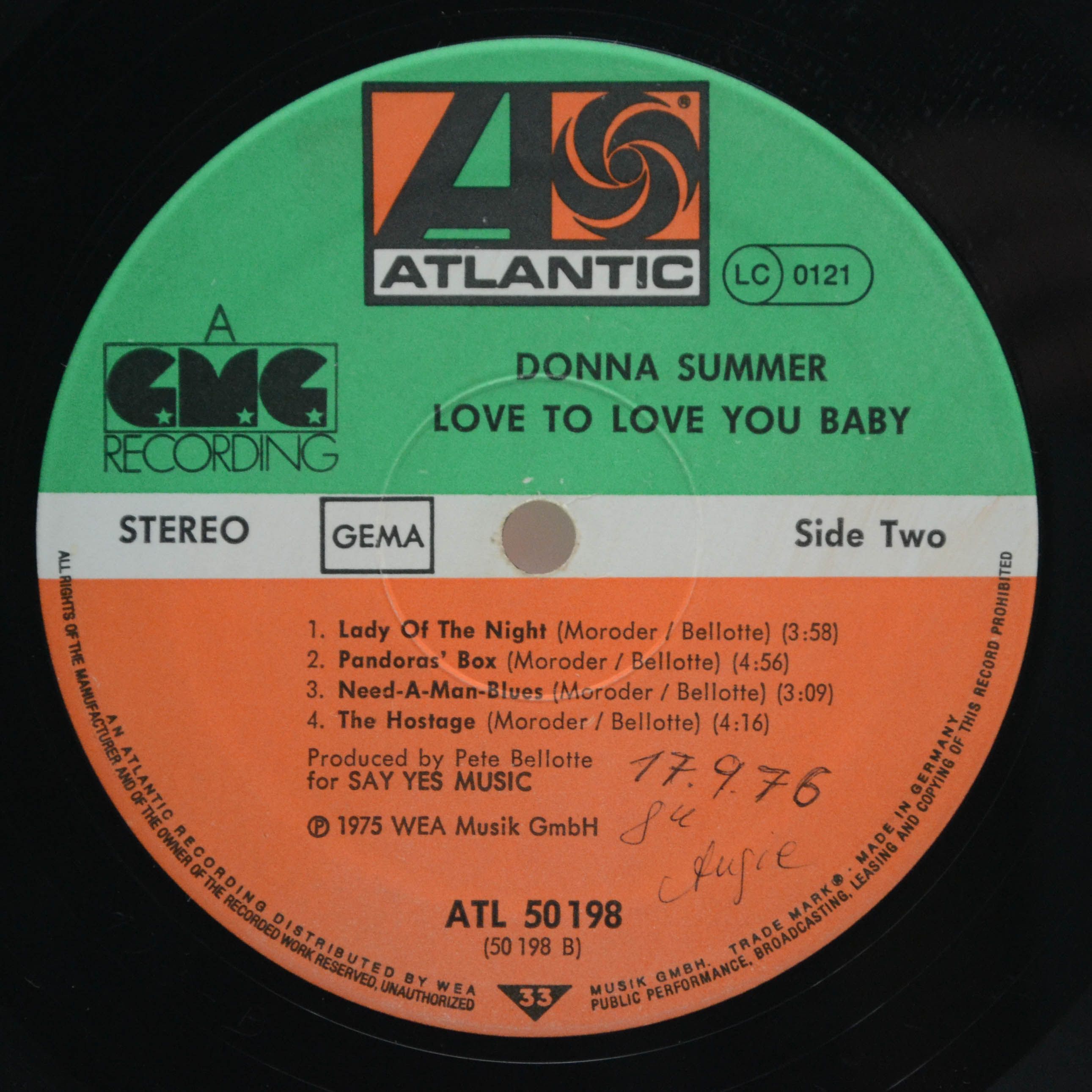 Donna Summer — Love To Love You Baby, 1975