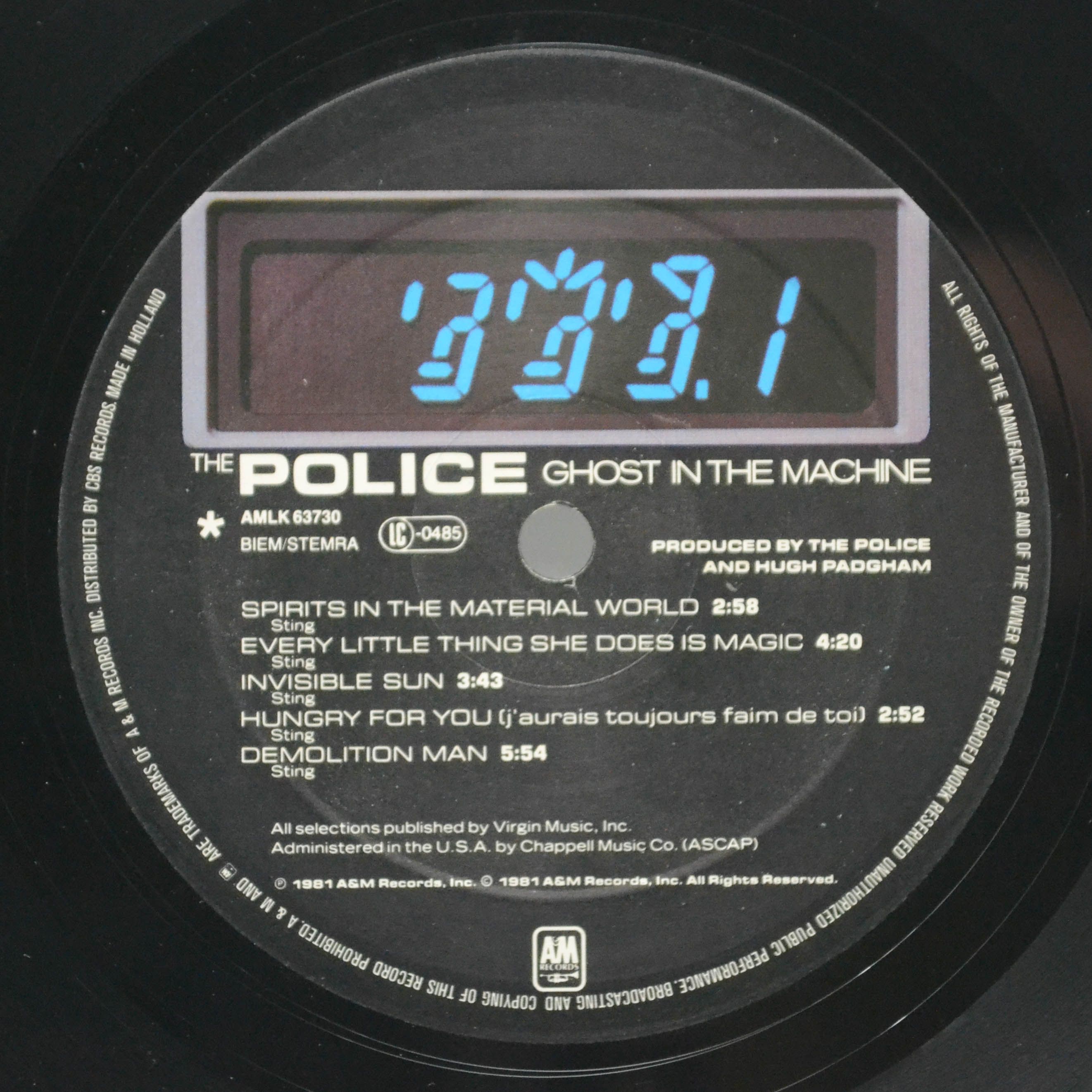 Police — Ghost In The Machine, 1981