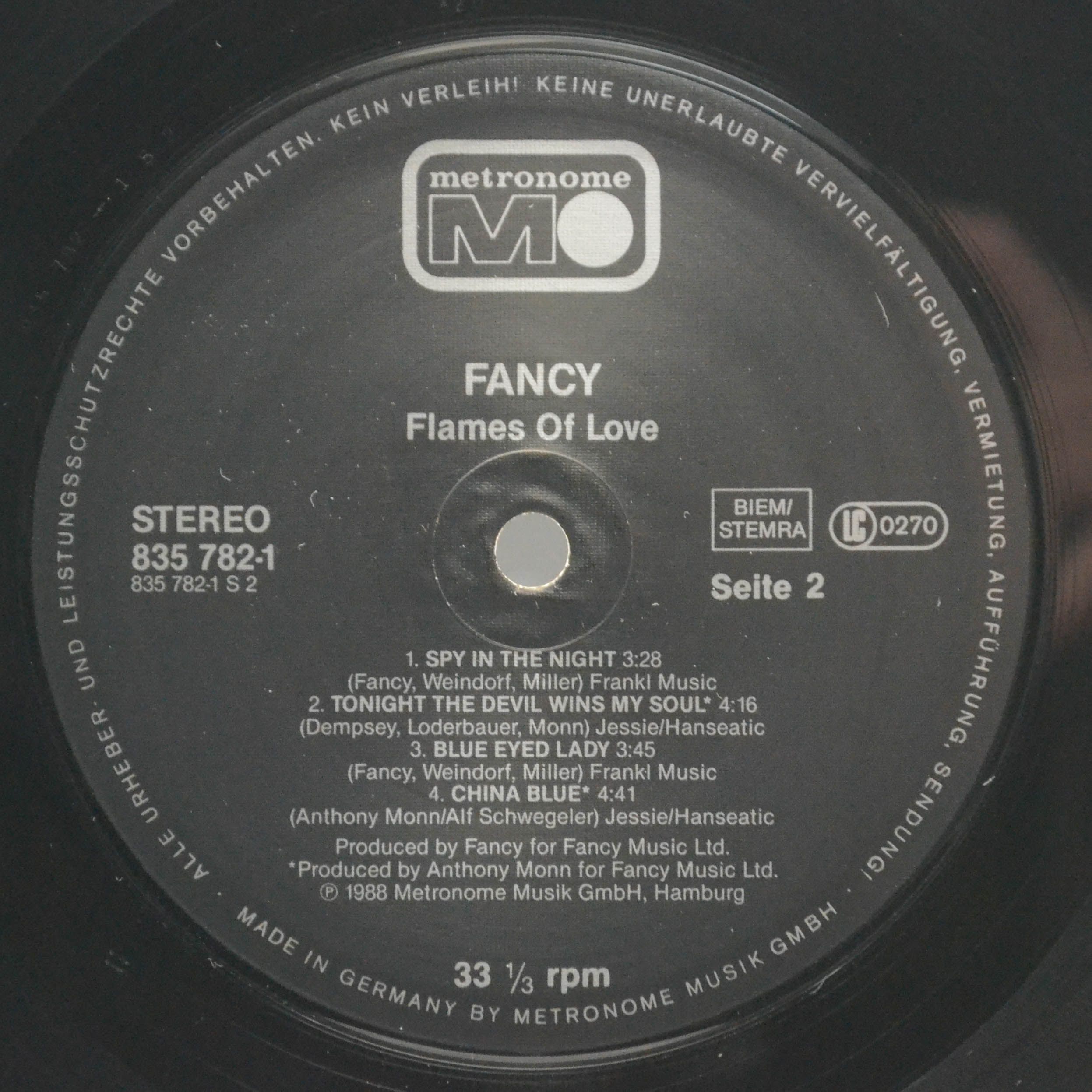Fancy — Flames Of Love, 1988