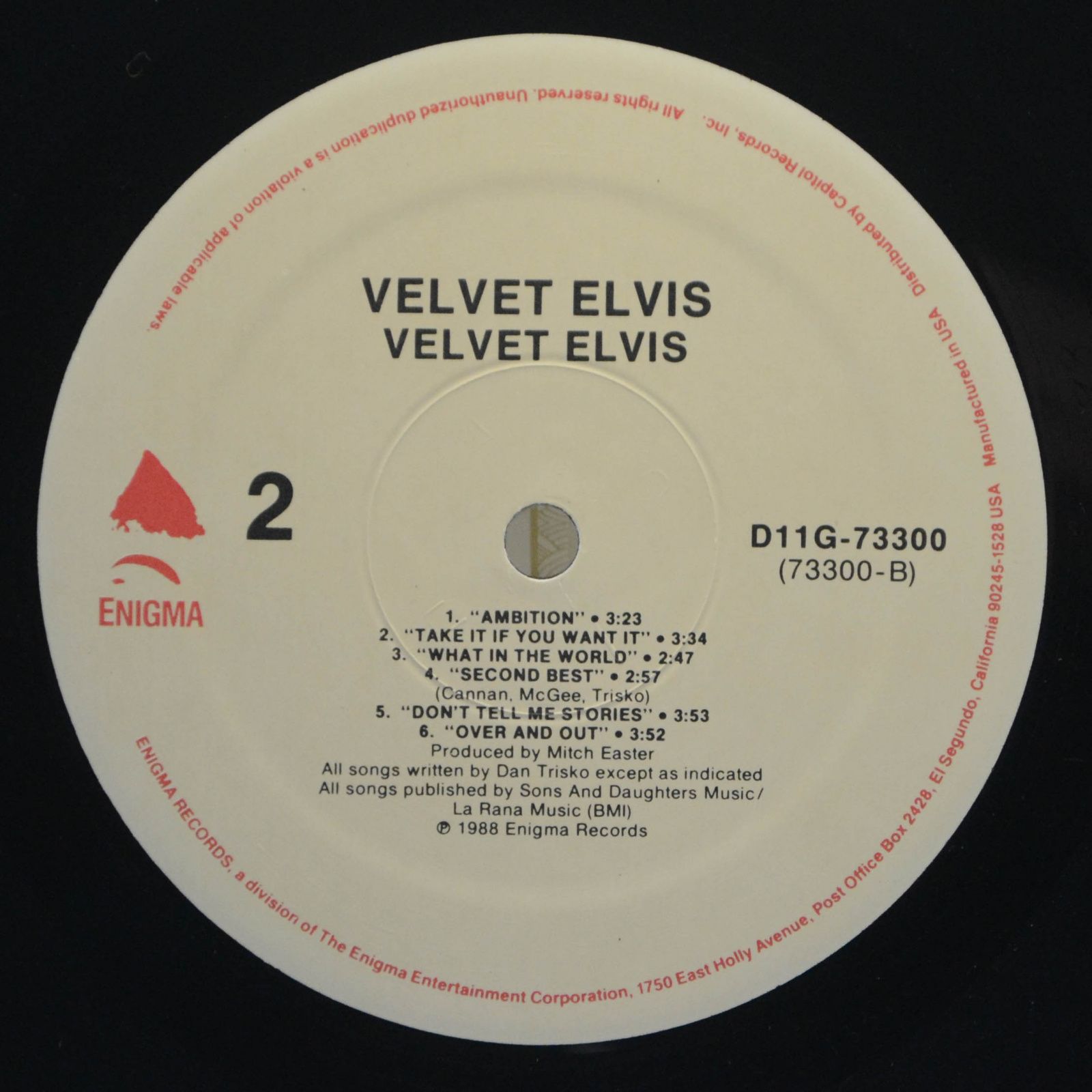 Velvet Elvis — Velvet Elvis, 1988