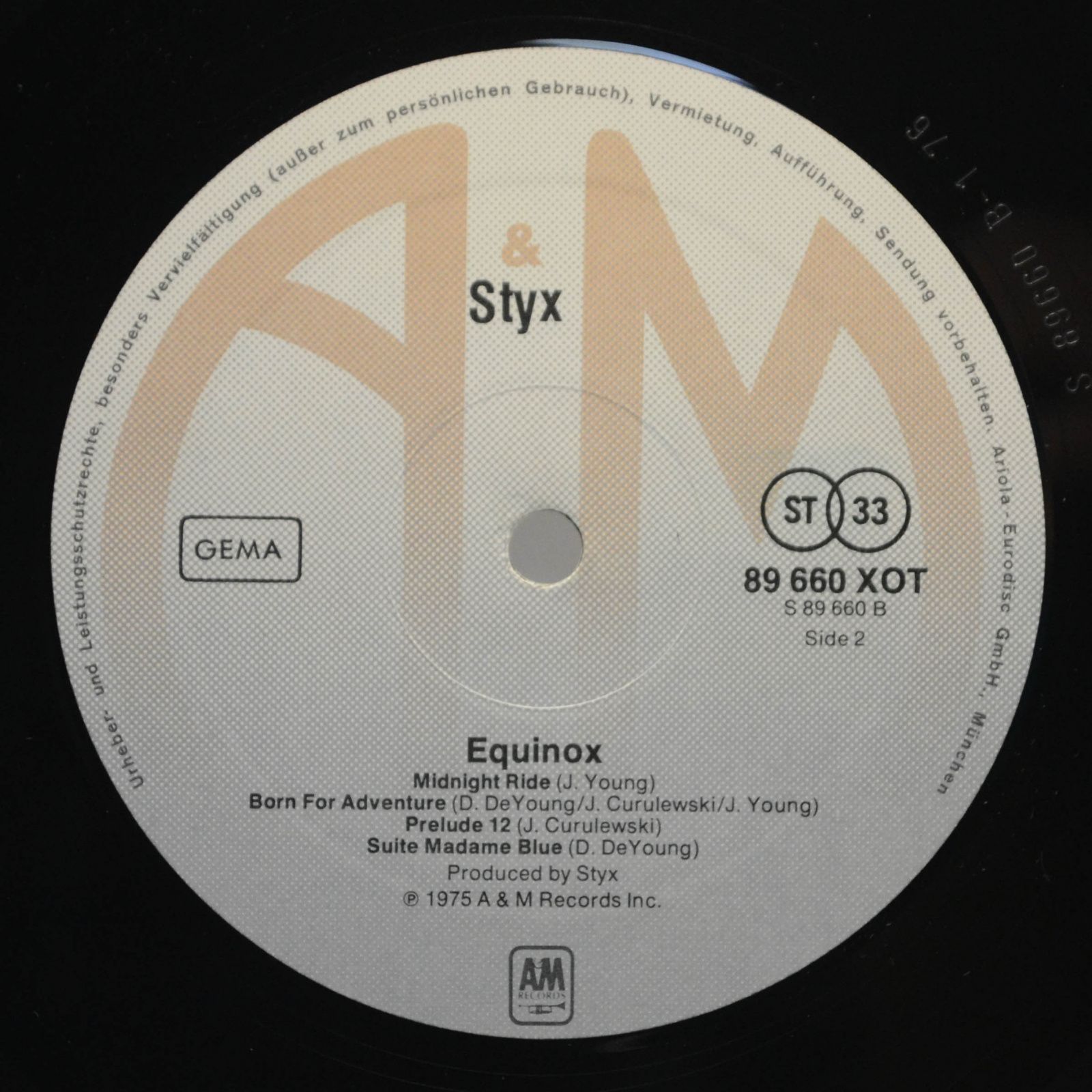 Styx — Equinox, 1976