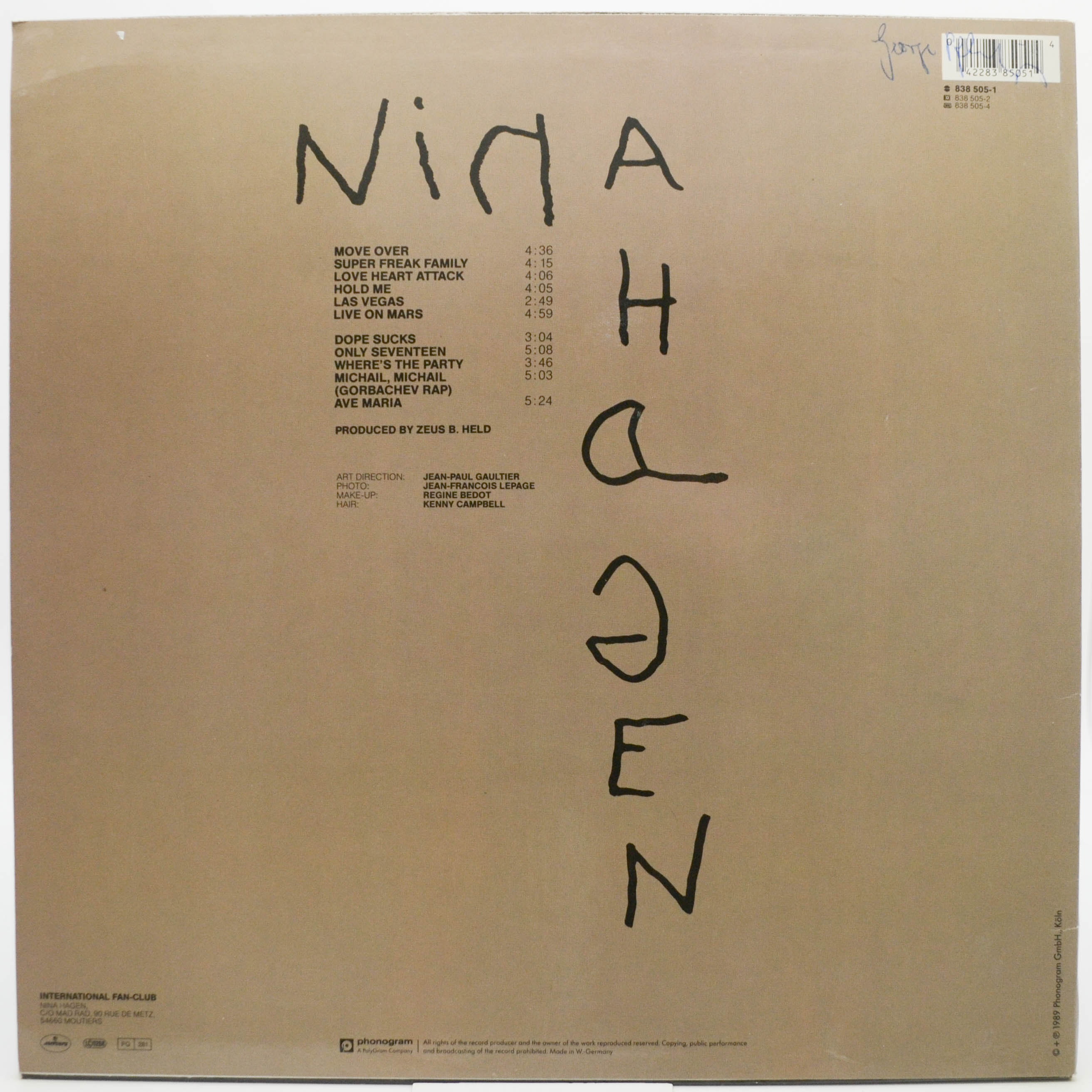 Nina Hagen — Nina Hagen, 1989