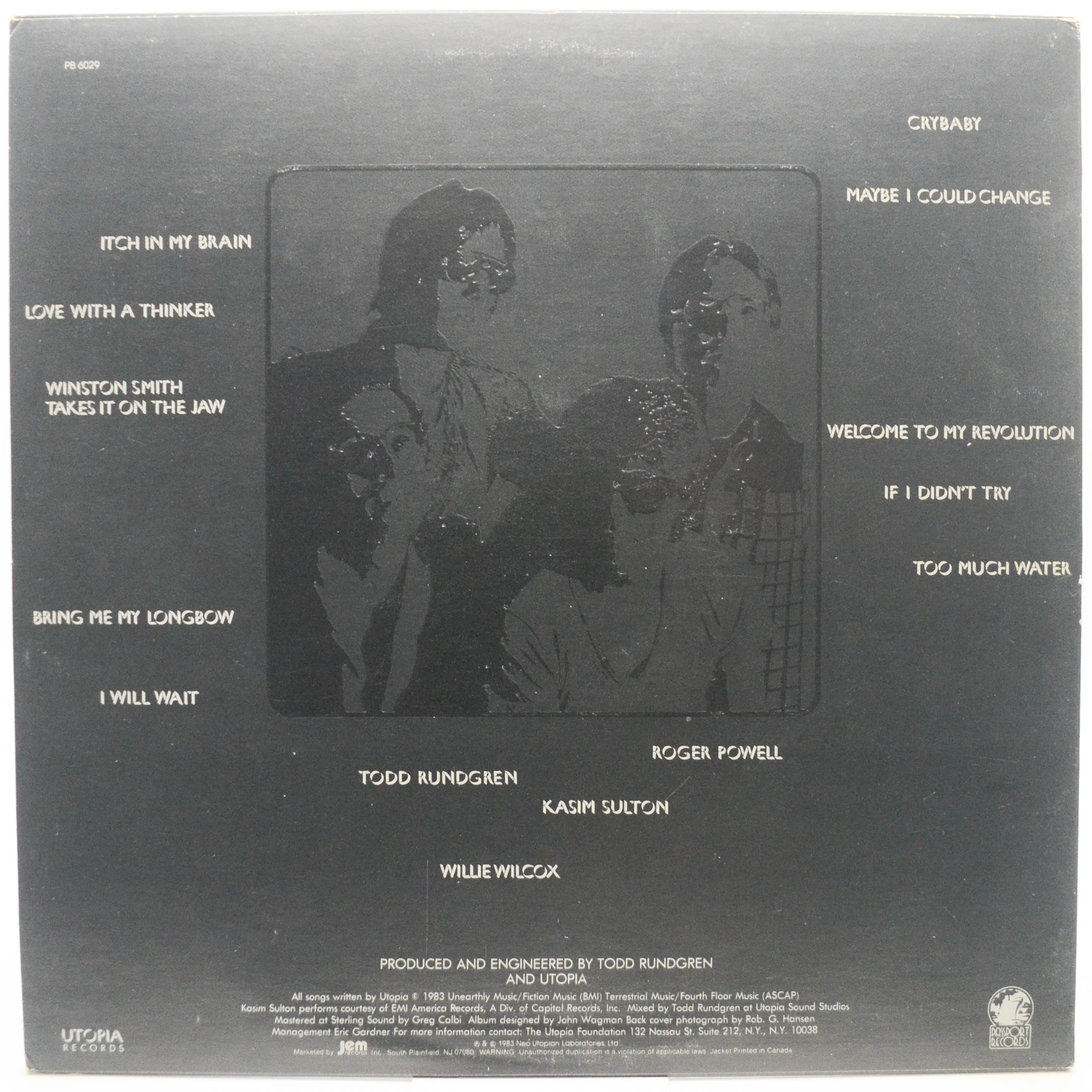 Utopia — Oblivion (1-st, USA), 1983