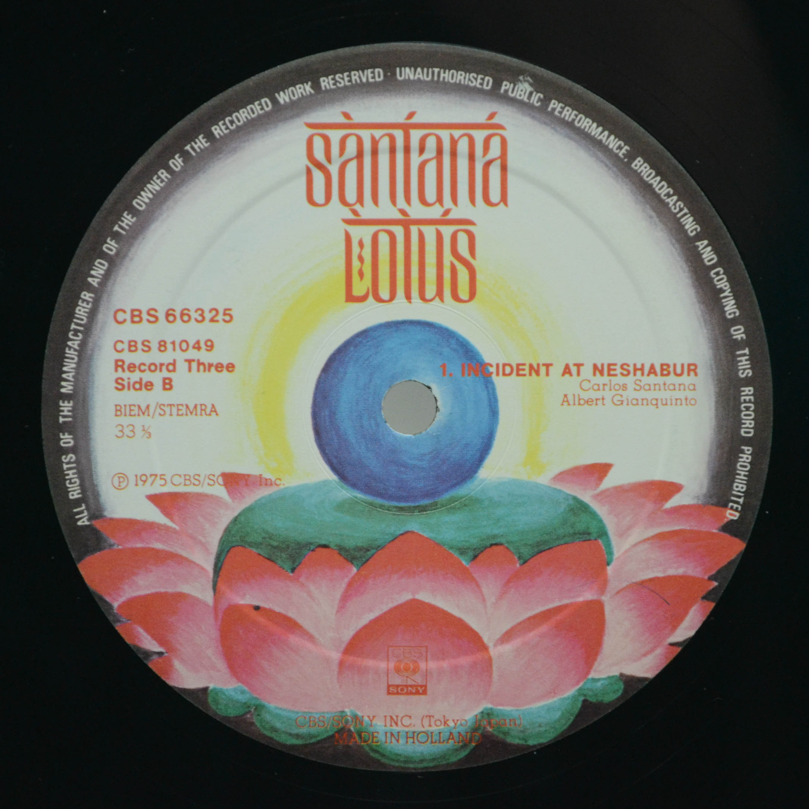 Santana — Lotus (3LP), 1974