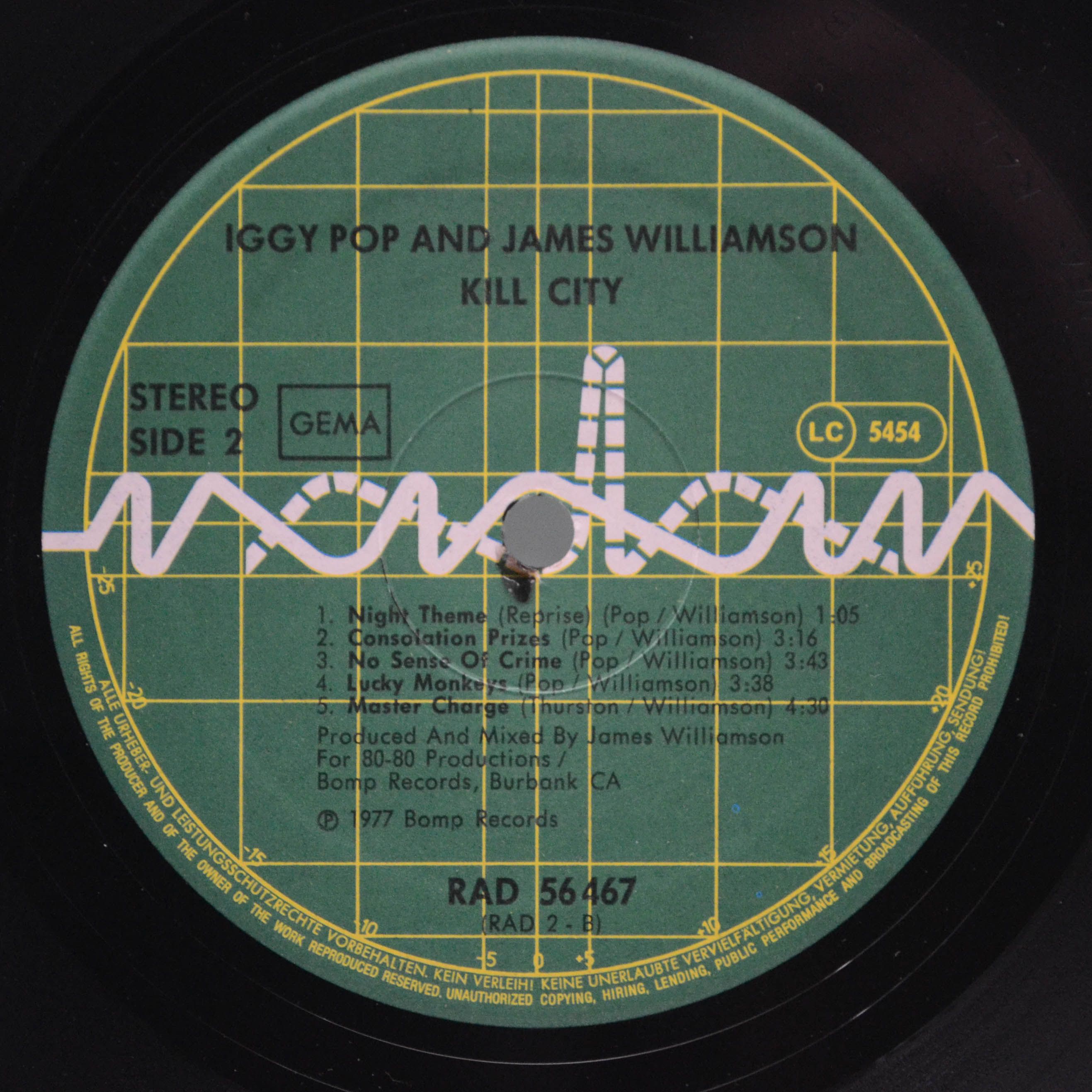 Iggy Pop & James Williamson — Kill City, 1977