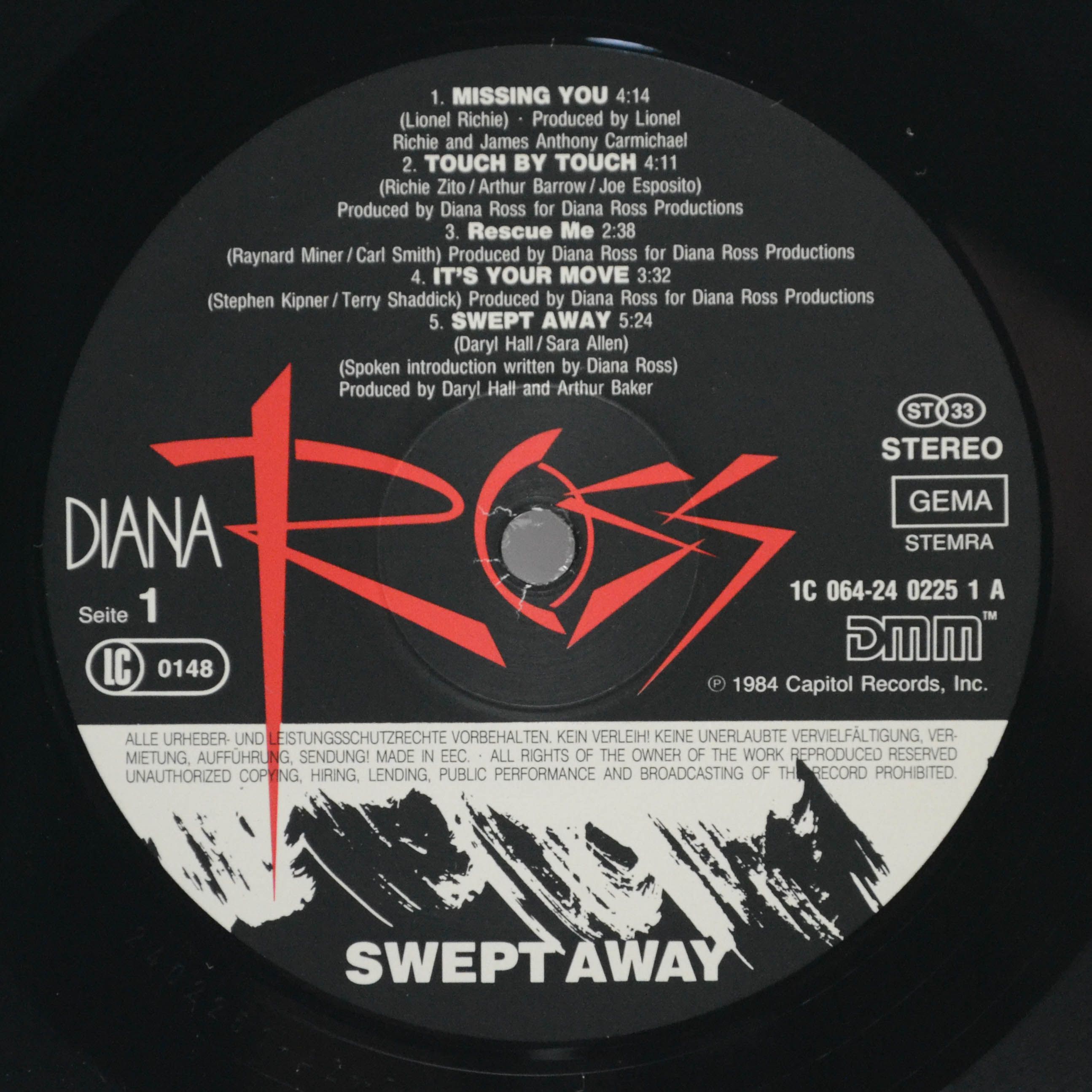 Diana Ross — Swept Away, 1984