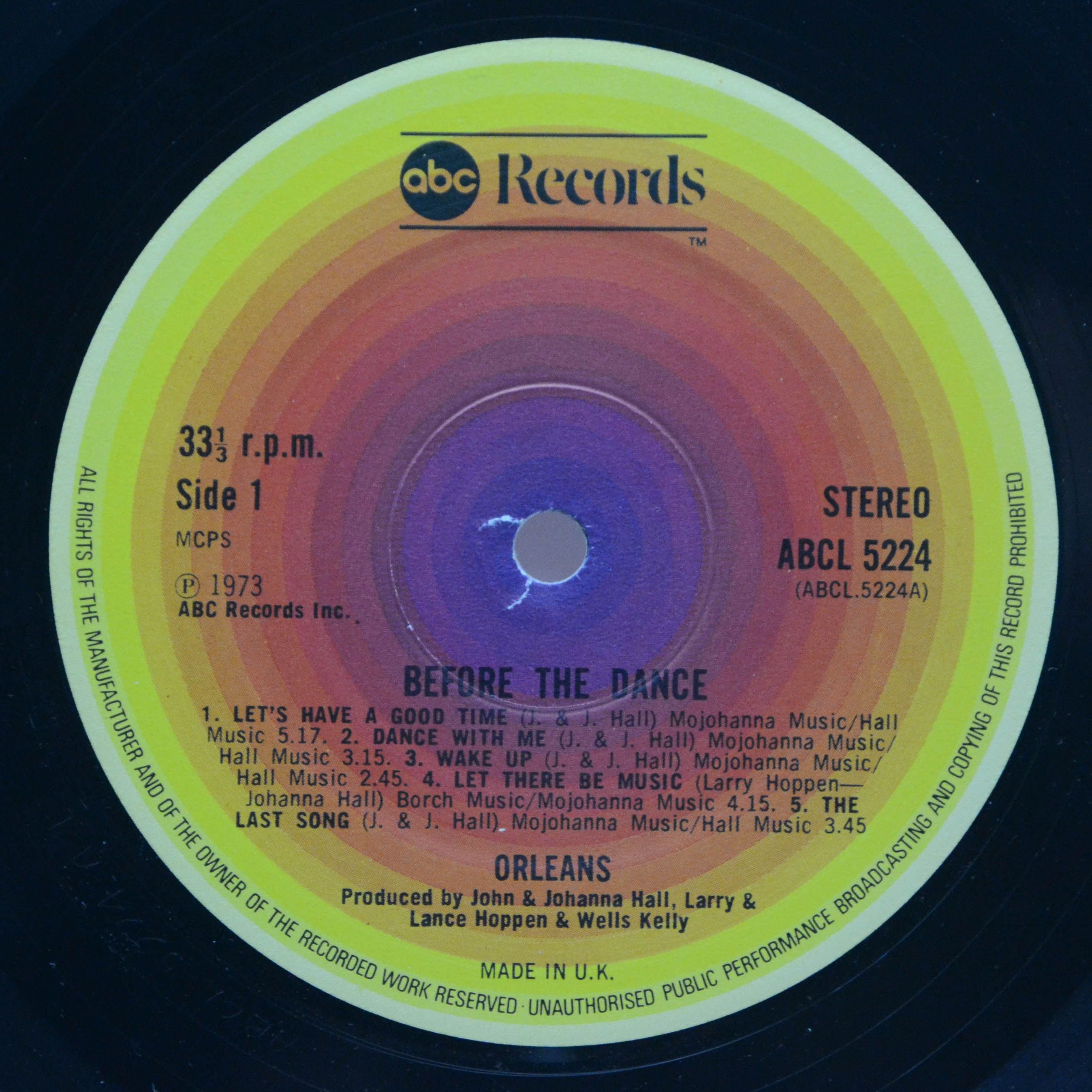 Orleans — Before The Dance (UK), 1977