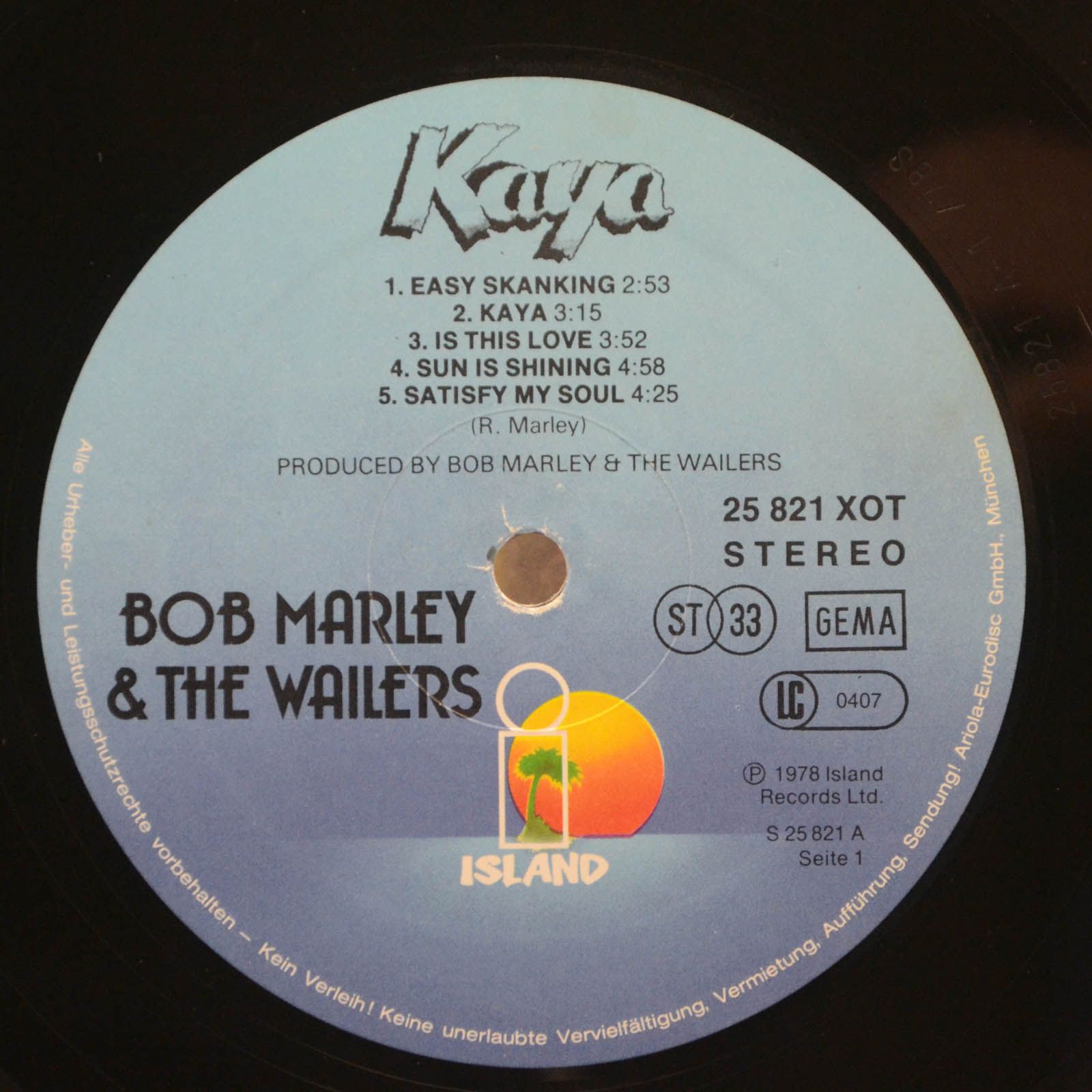 Bob Marley & The Wailers — Kaya, 1978