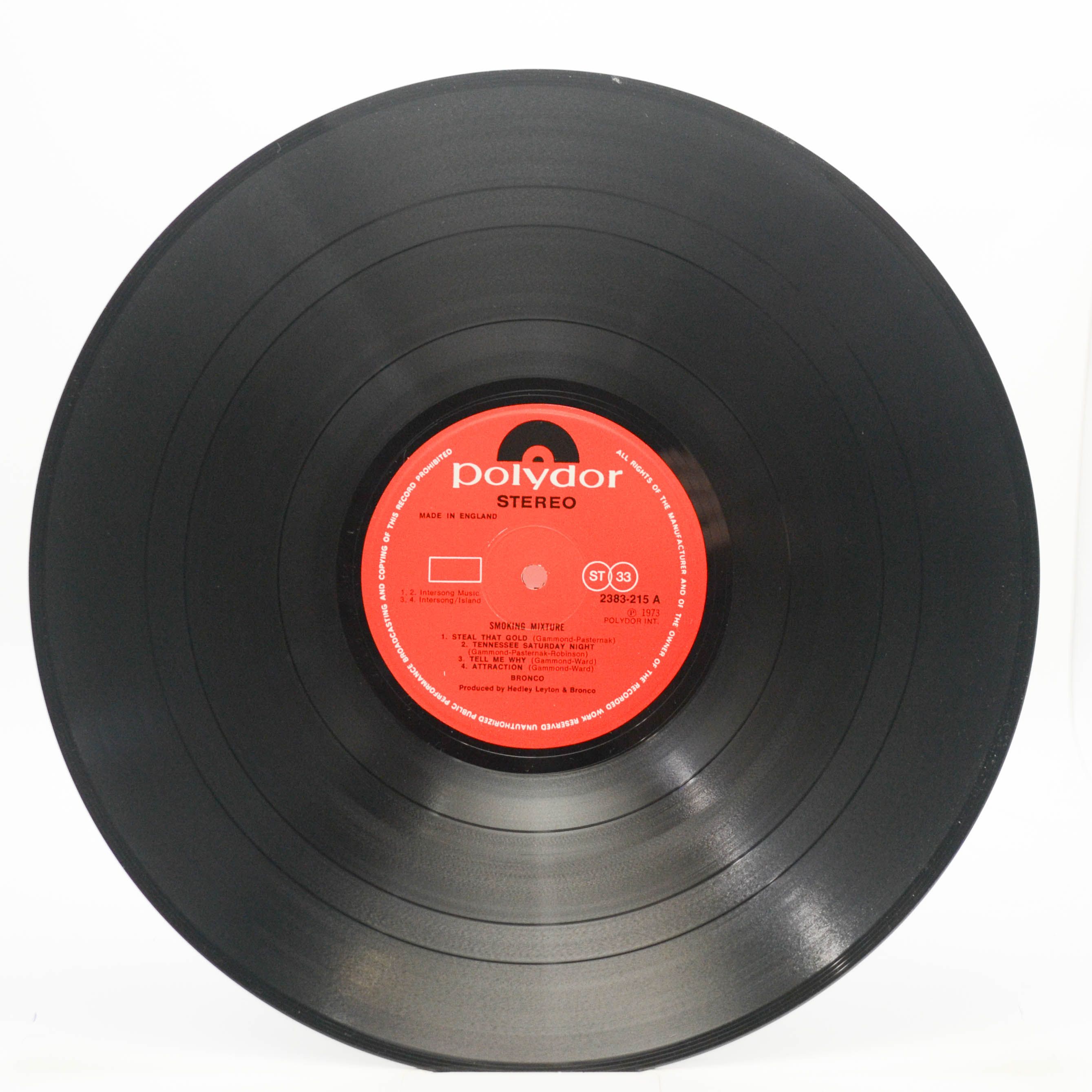 Bronco — Smoking Mixture (1-st, UK), 1973