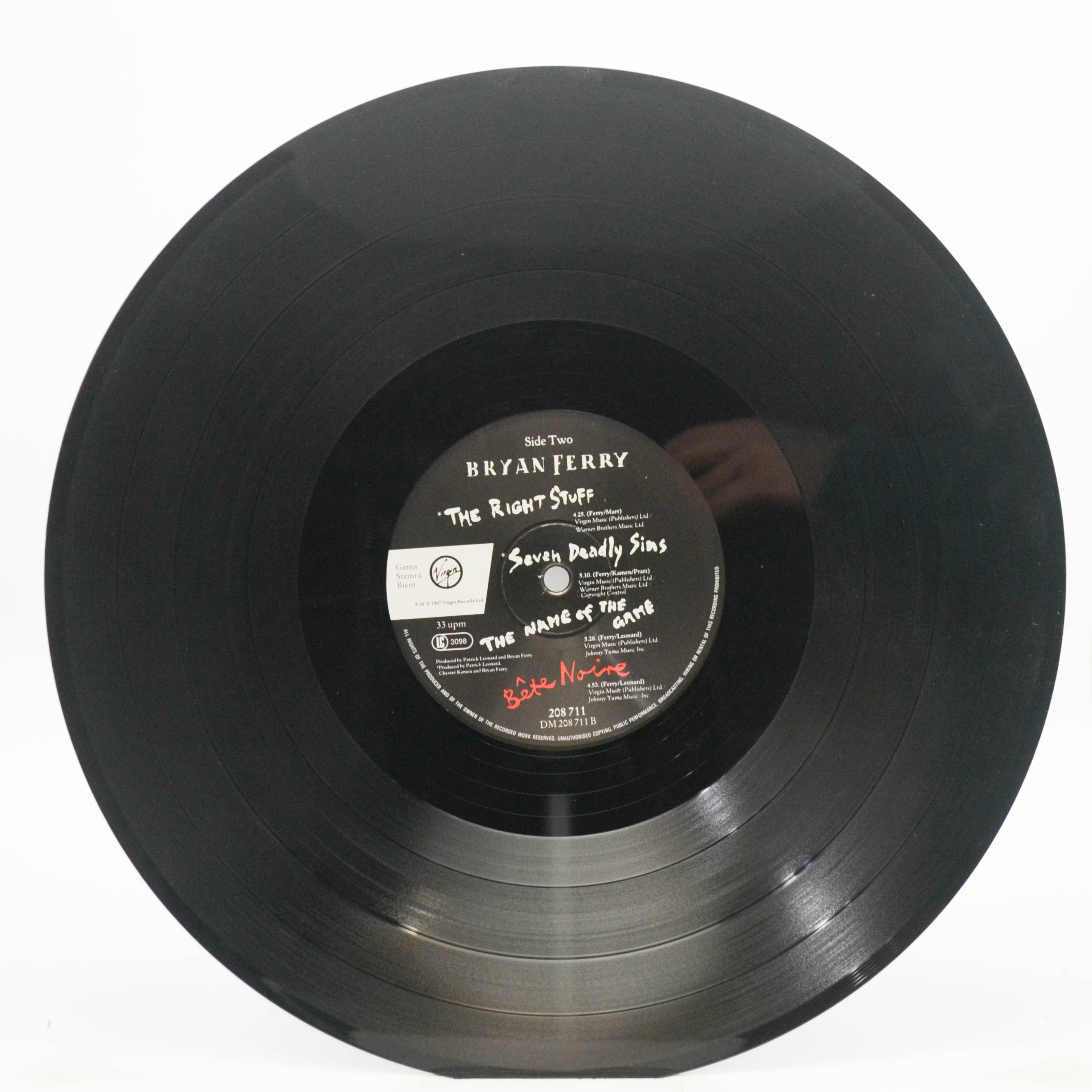 Bryan Ferry — Bête Noire, 1987