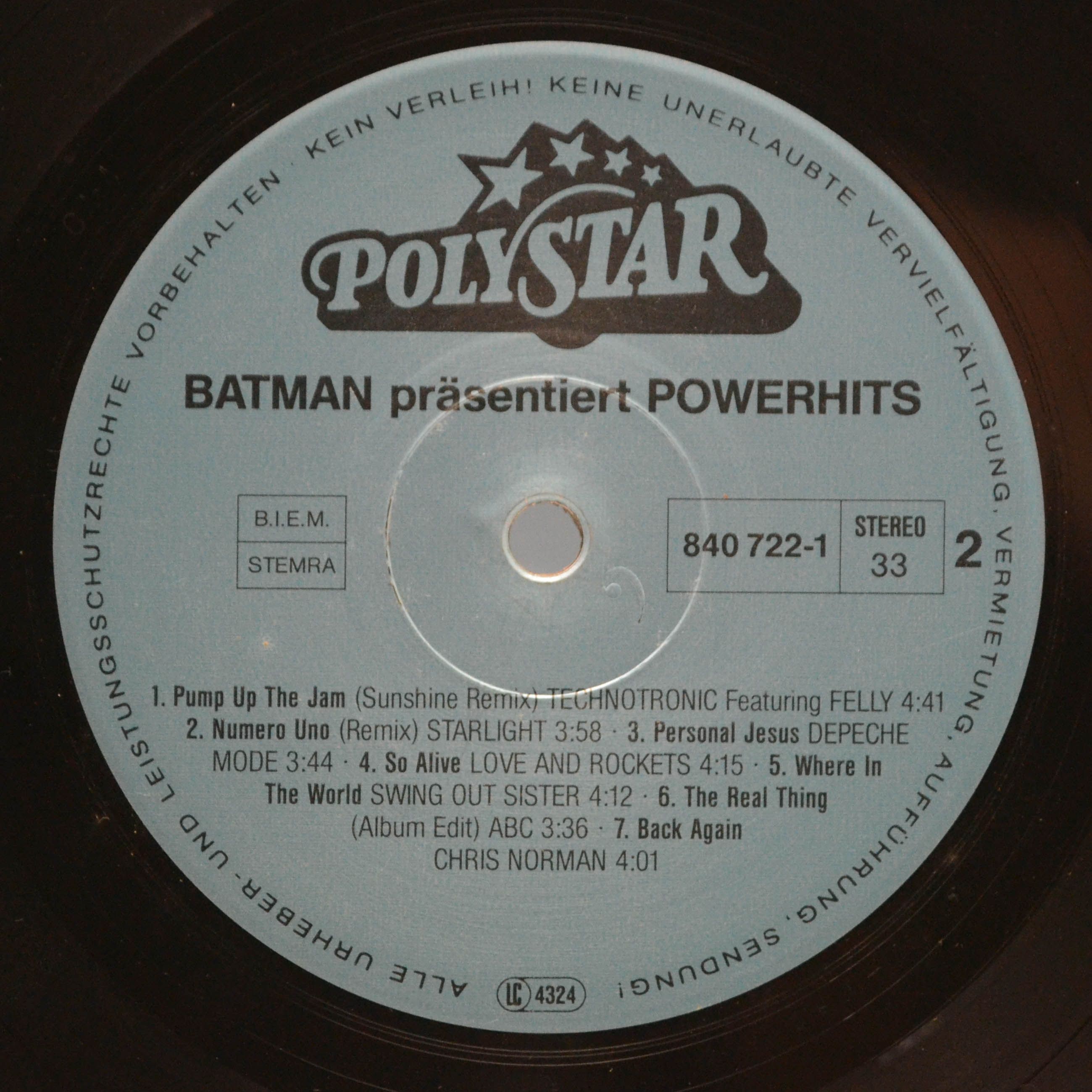 Various — Batman Präsentiert: Powerhits (2LP), 1989