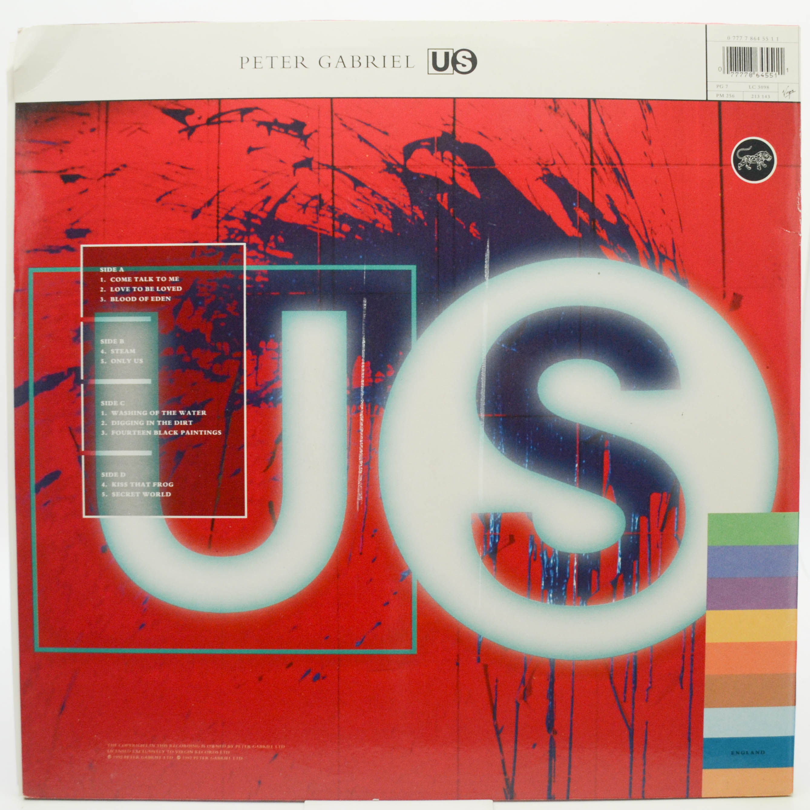 Peter Gabriel — Us (2LP), 1992