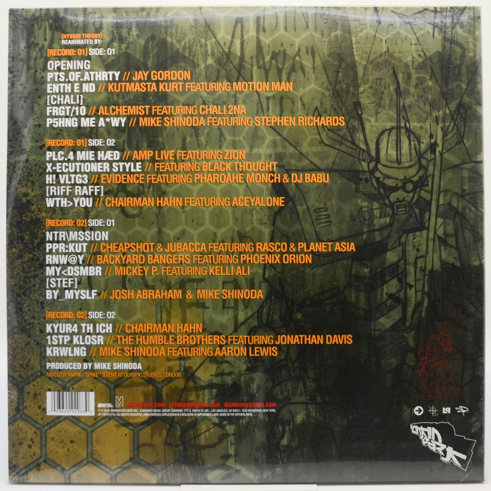 Linkin Park — Reanimation (2LP), 2002